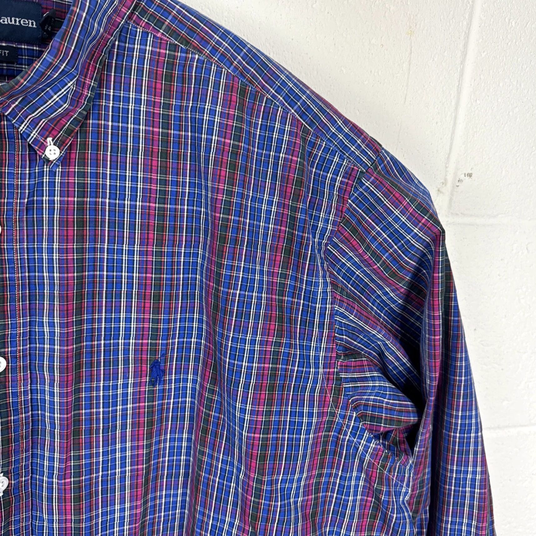 Polo Ralph Lauren VINTAGE Polo Ralph Lauren Mens Classic Fit Shirt XL Plaid Long Sleeve Button-Up Shirt Size US XL / EU 56 / 4 - 5 Thumbnail