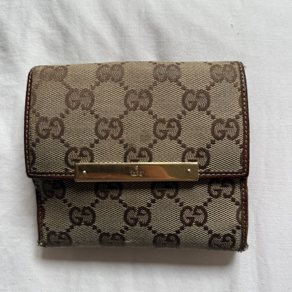 Gucci Vintage Gucci Monogram Wallet Size ONE SIZE - 1 Thumbnail