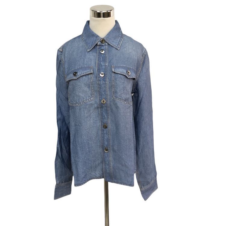 Bottega Veneta Bottega Veneta Viscose Silk Button Up Shirt Size 40 Size S / US 4 / IT 40 - 1 Thumbnail