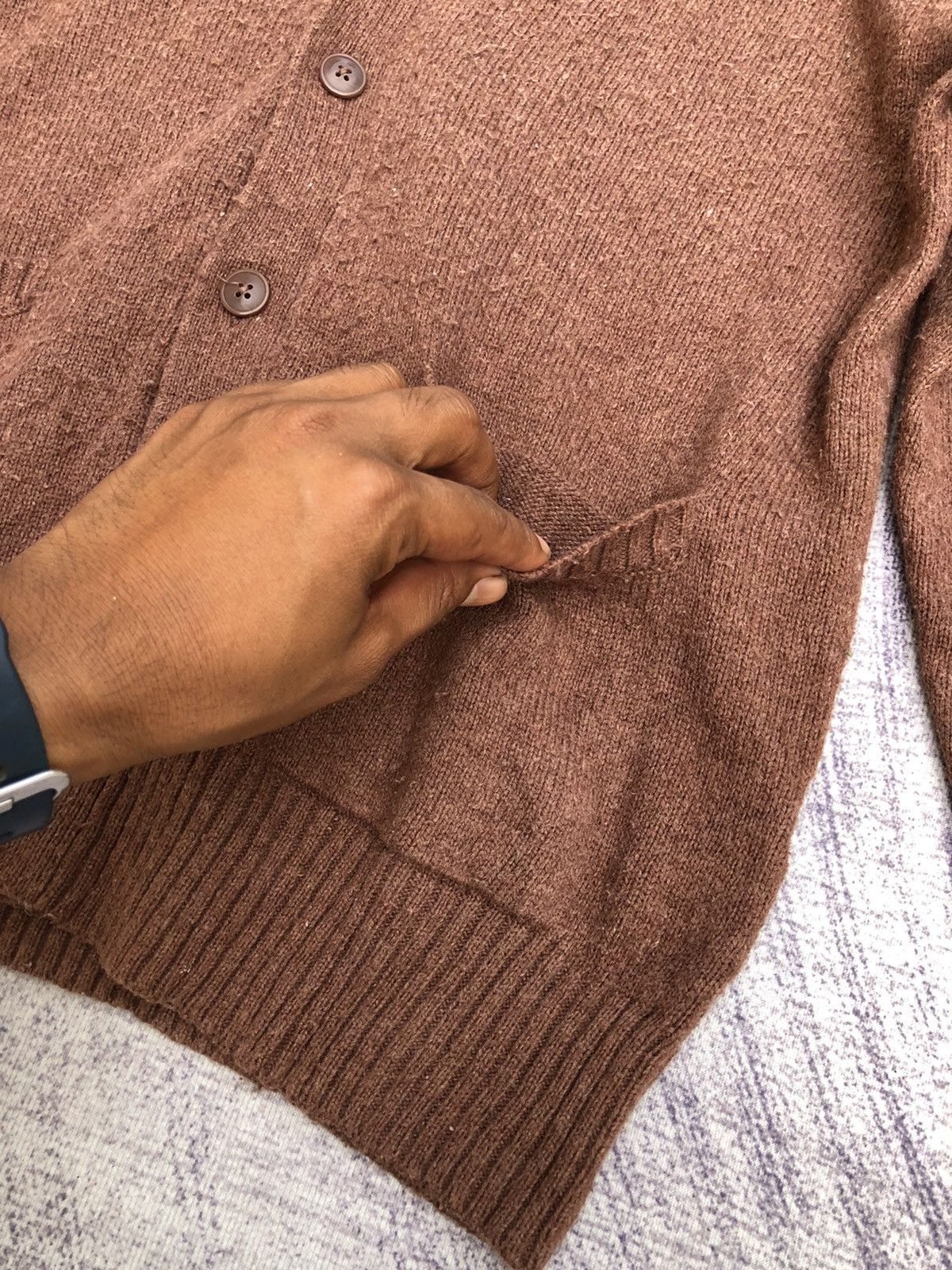 Other 🔴Japanese Pattern Cardigan Pureknit Jumper With Pocket Size M / US 6-8 / IT 42-44 - 6 Thumbnail