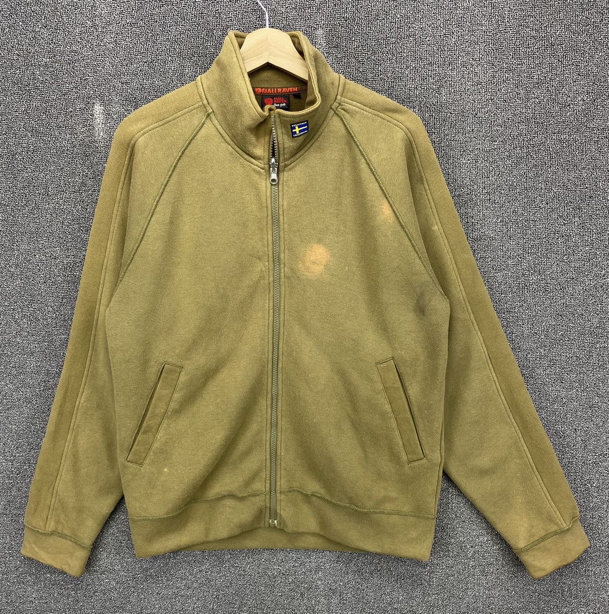 Vintage Fjall Raven Olive Green Sweater Jacket