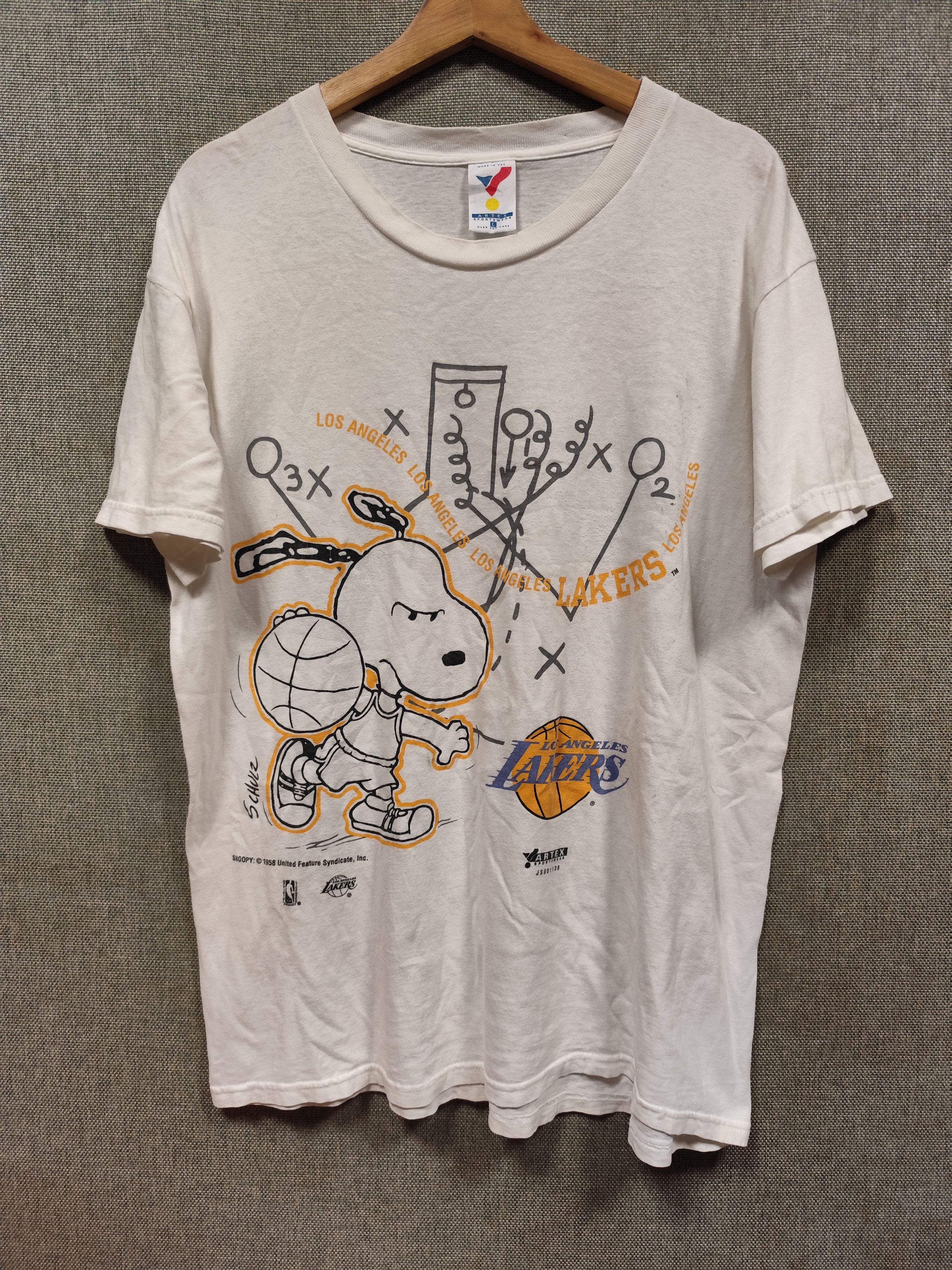 Vintage 90s nba lakers x peanuts