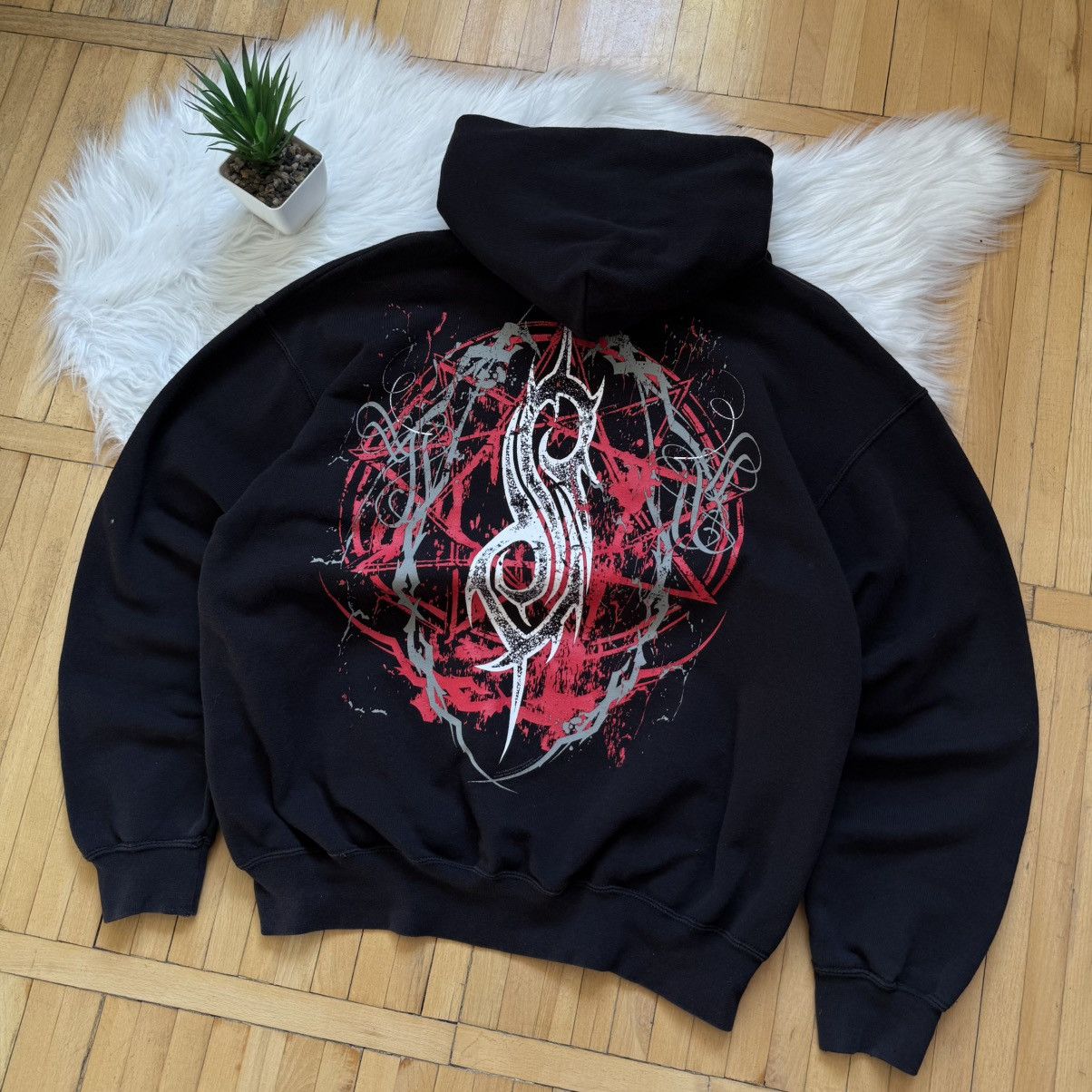 Slipknot 📌 Crazy Slipknot 2014 Rock Tour Hoodie Vintage Size L Size US L / EU 52-54 / 3 - 9 Thumbnail
