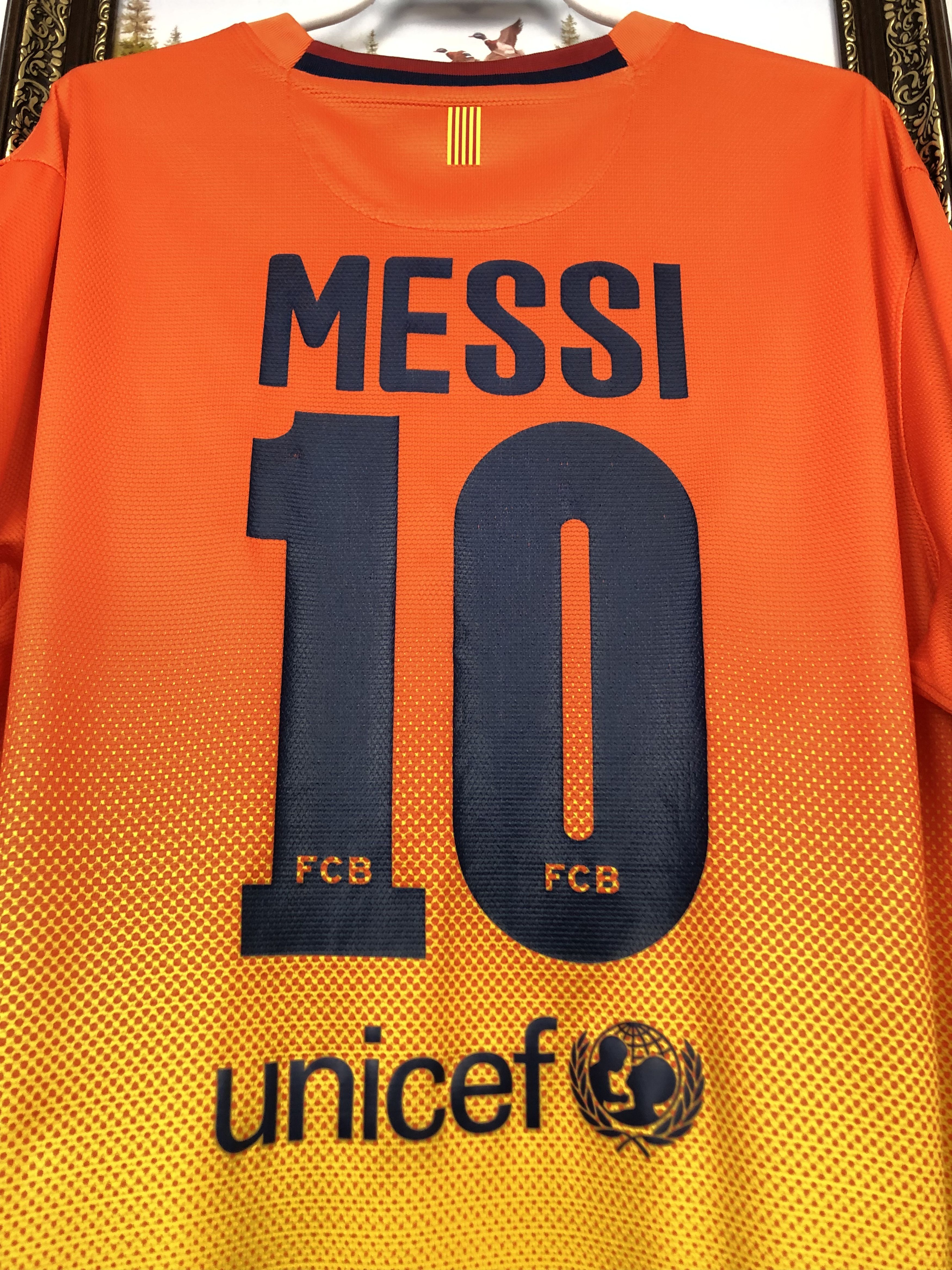Nike Barcelona football shirt Soccer #10 Messi Tee Camiseta Size US XL / EU 56 / 4 - 2 Thumbnail