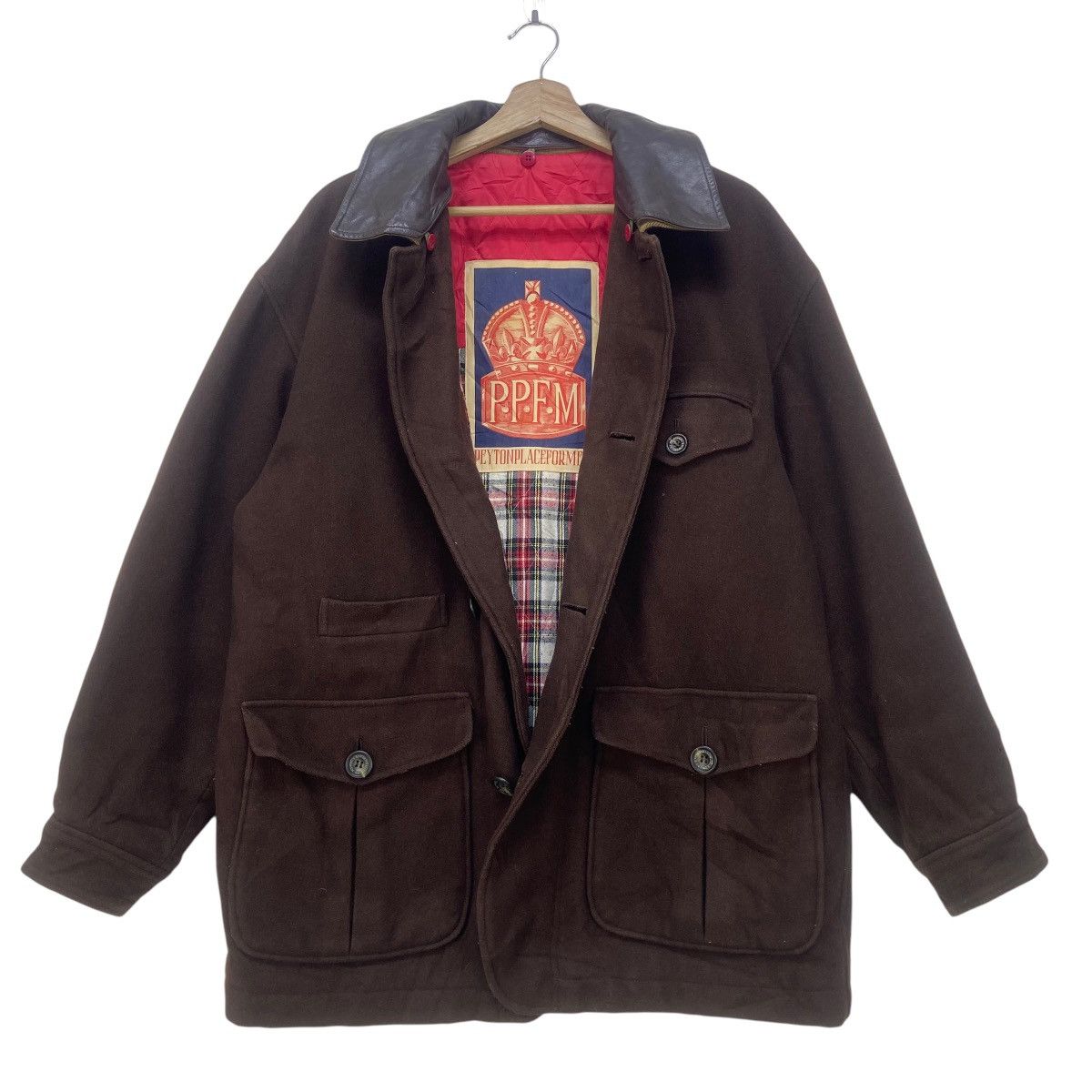 PPFM 🔥Vintage 80s Peyton Place For Men PPFM Wool Coat Size US M / EU 48-50 / 2 - 11 Thumbnail