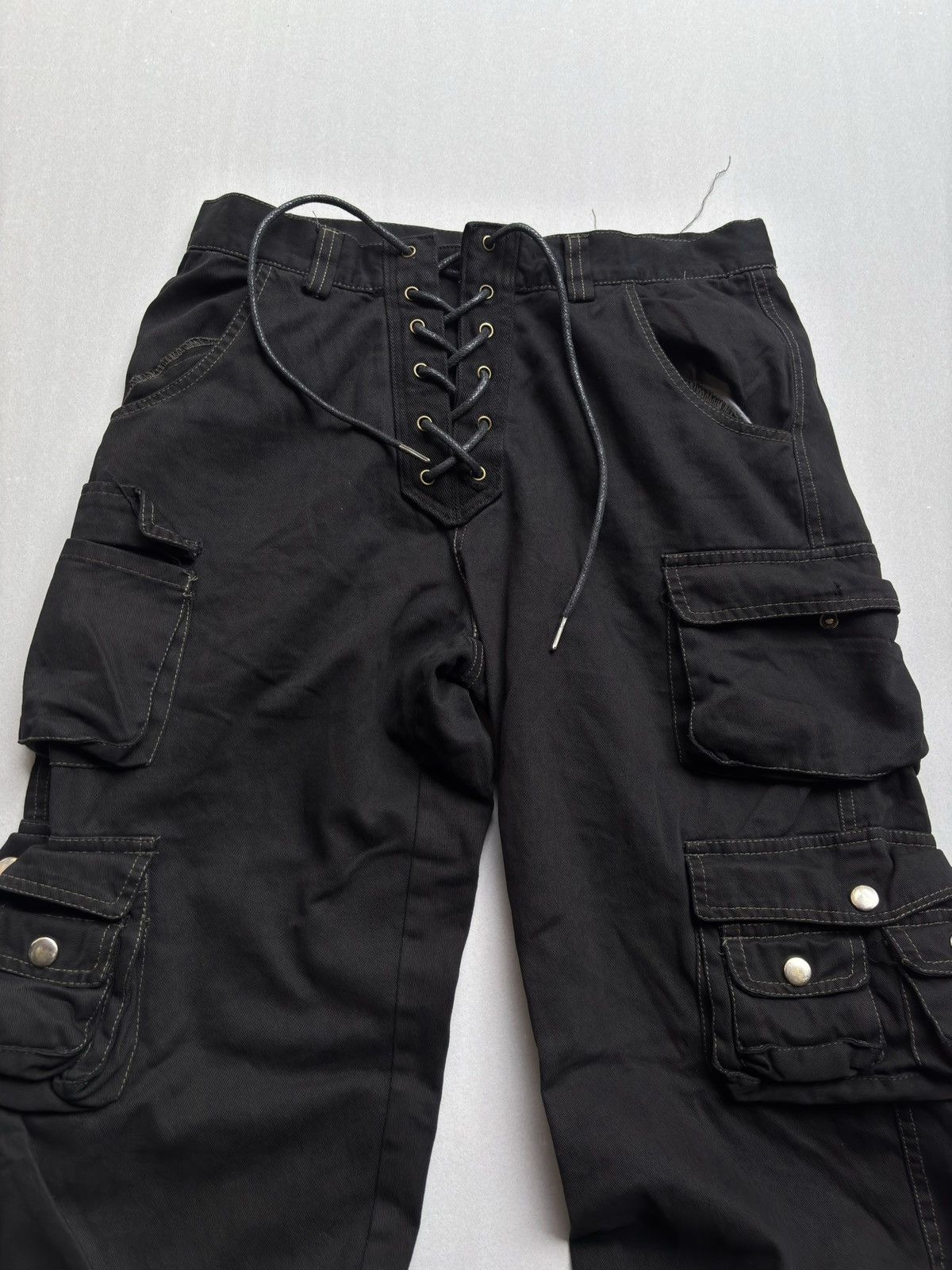 PPFM Vertgarments lace up flare cargo pants Size US 28 / EU 44 - 2 Thumbnail