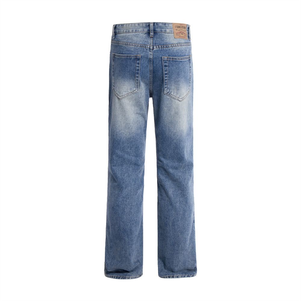 Japanese Brand × Jean Hip-hop trendy casual straight men's gradient washed jeans Size US 32 / EU 48 - 2 Thumbnail