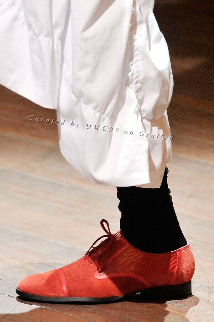Rei Kawakubo Comme des Garçons Red Suede Runway Shoes Size US 7 / IT 37 - 1 Thumbnail
