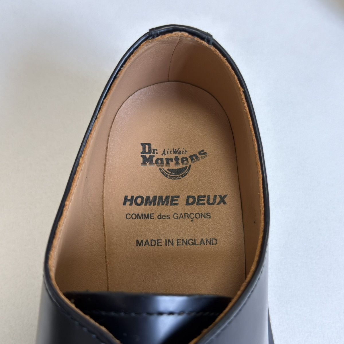 Comme des Garcons × Dr. Martens ‘MIE 1461’ Black Leather Shoes Size US 9 / EU 42 - 14 Thumbnail