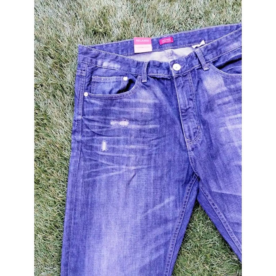 Sean John Sean John Mens Blue Jeans 34x30 Hamilton Relaxed Straight NW Size US 34 / EU 50 - 4 Thumbnail