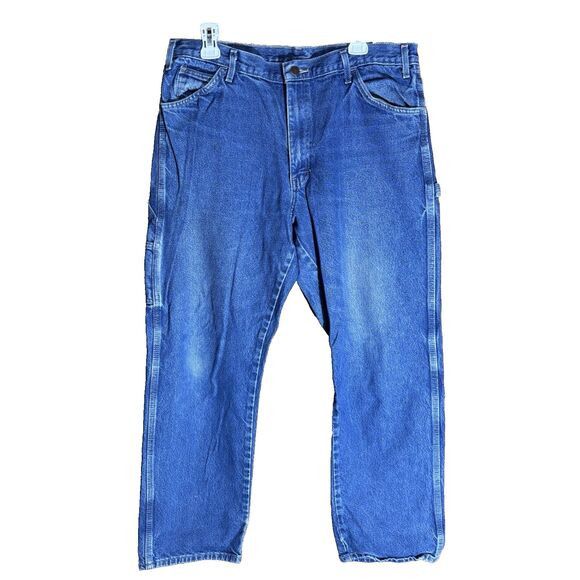 Dickies Dickie Carpenter Jean Men 38 Blue Workwear Hammer Loop Tool Size US 38 / EU 54 - 1 Thumbnail