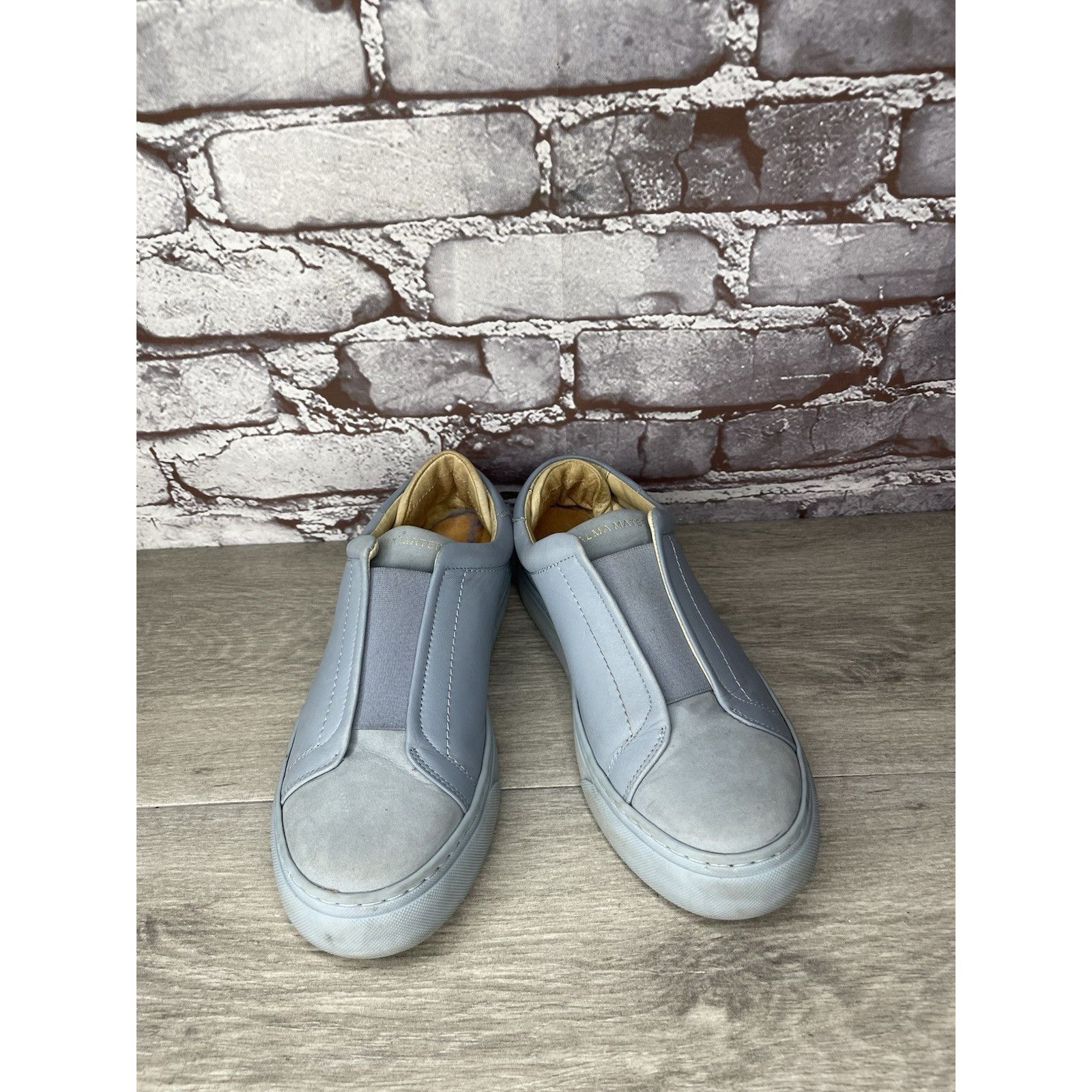 ALBA Alma Mater Blue Leather Slip On Casual Sneakers Shoes Women’ Size US 6.5 / IT 36.5 - 15 Thumbnail