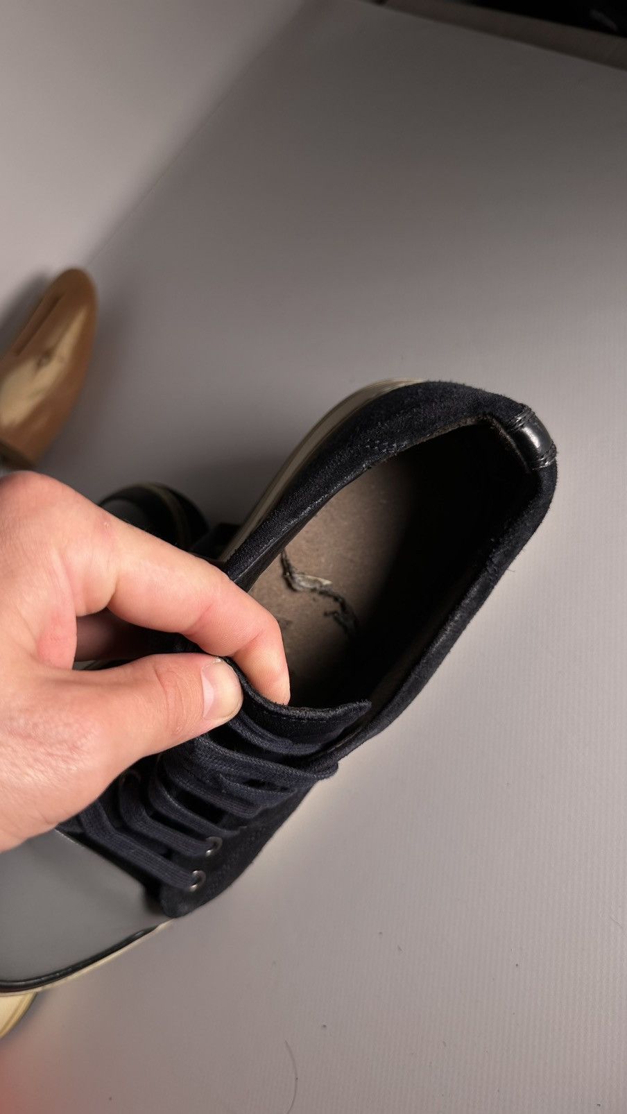 Lanvin Lanvin Blue/Black Suede and Patent Leather Low Top Sneakers Size US 6 / EU 39 - 16 Thumbnail