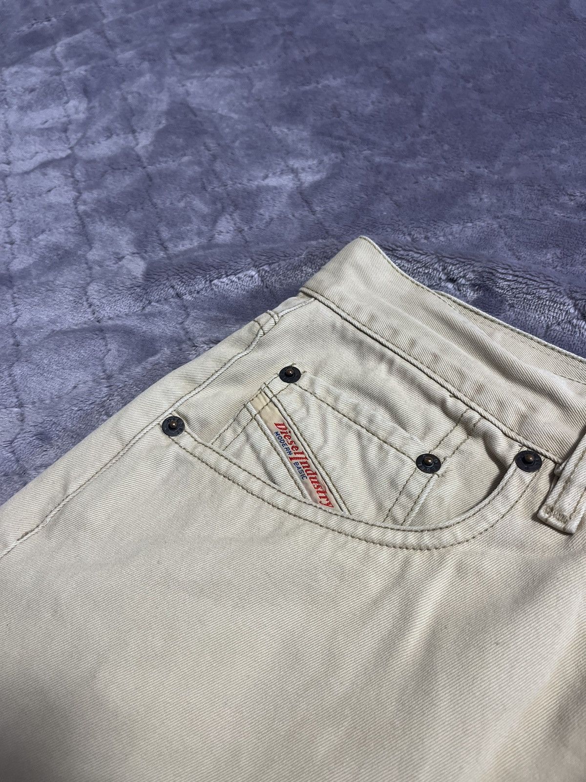 Diesel × Vintage 💥Vintage y2k Diesel Beige Pants Size US 33 - 5 Thumbnail