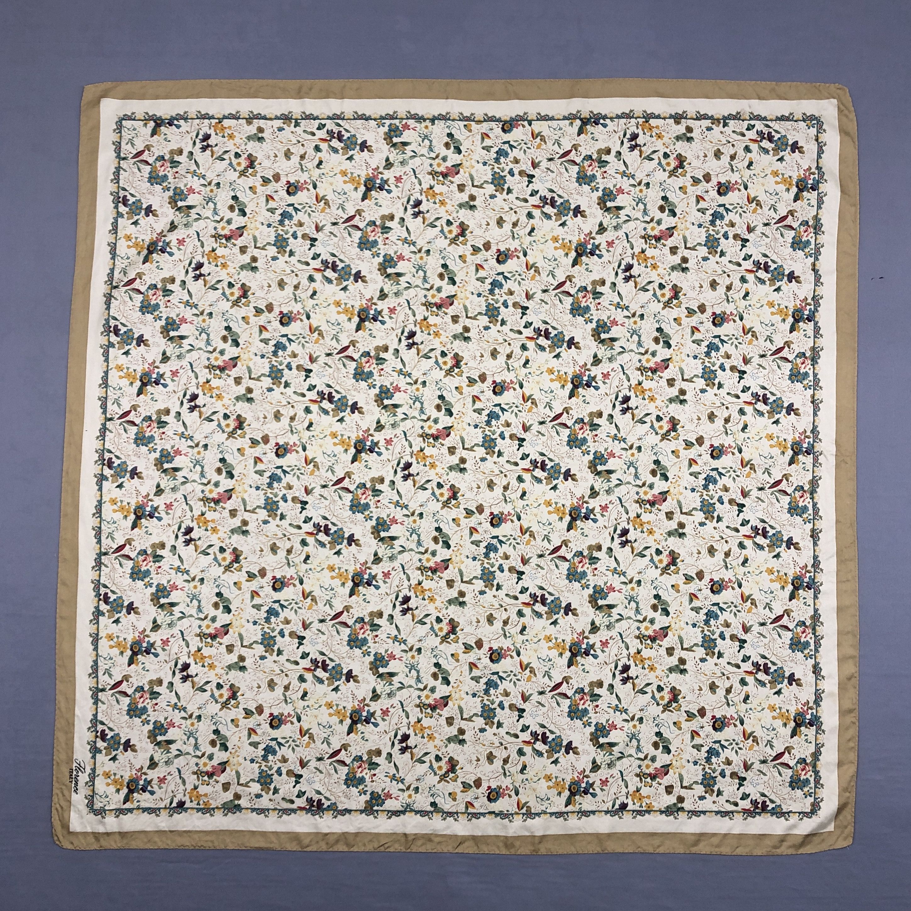 Other × Vintage Vintage Florence SILK Scarf Twill Stole Wraps Scarves Size ONE SIZE - 1 Thumbnail