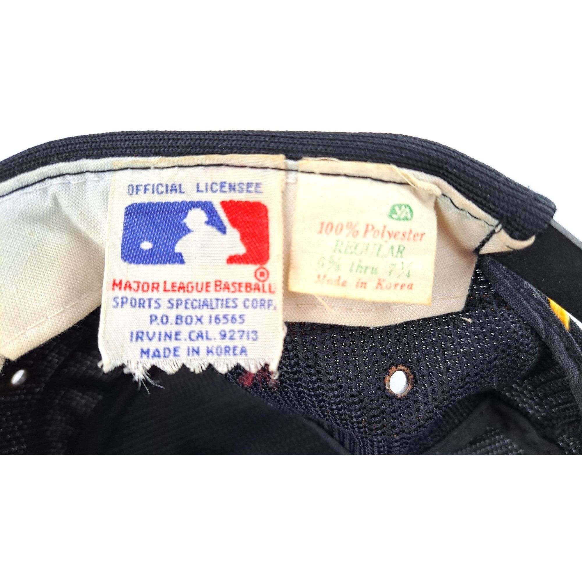 MLB Vintage Pittsburgh Pirates Snapback Hat Stripe Original MLB Size ONE SIZE - 5 Thumbnail