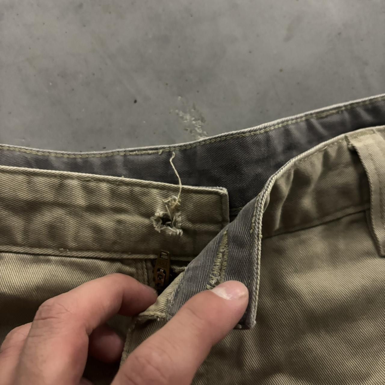 Vintage Crazy Vintage Y2K/2000s Baggy Khaki Tan Streetwear Skater Cargo Pants! 36x32 Size US 36 / EU 52 - 7 Thumbnail