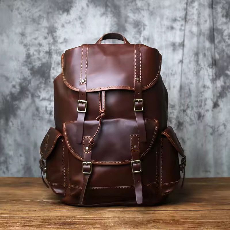 Genuine Leather Vintage Genuine Leather Backpack Size ONE SIZE - 1 Thumbnail