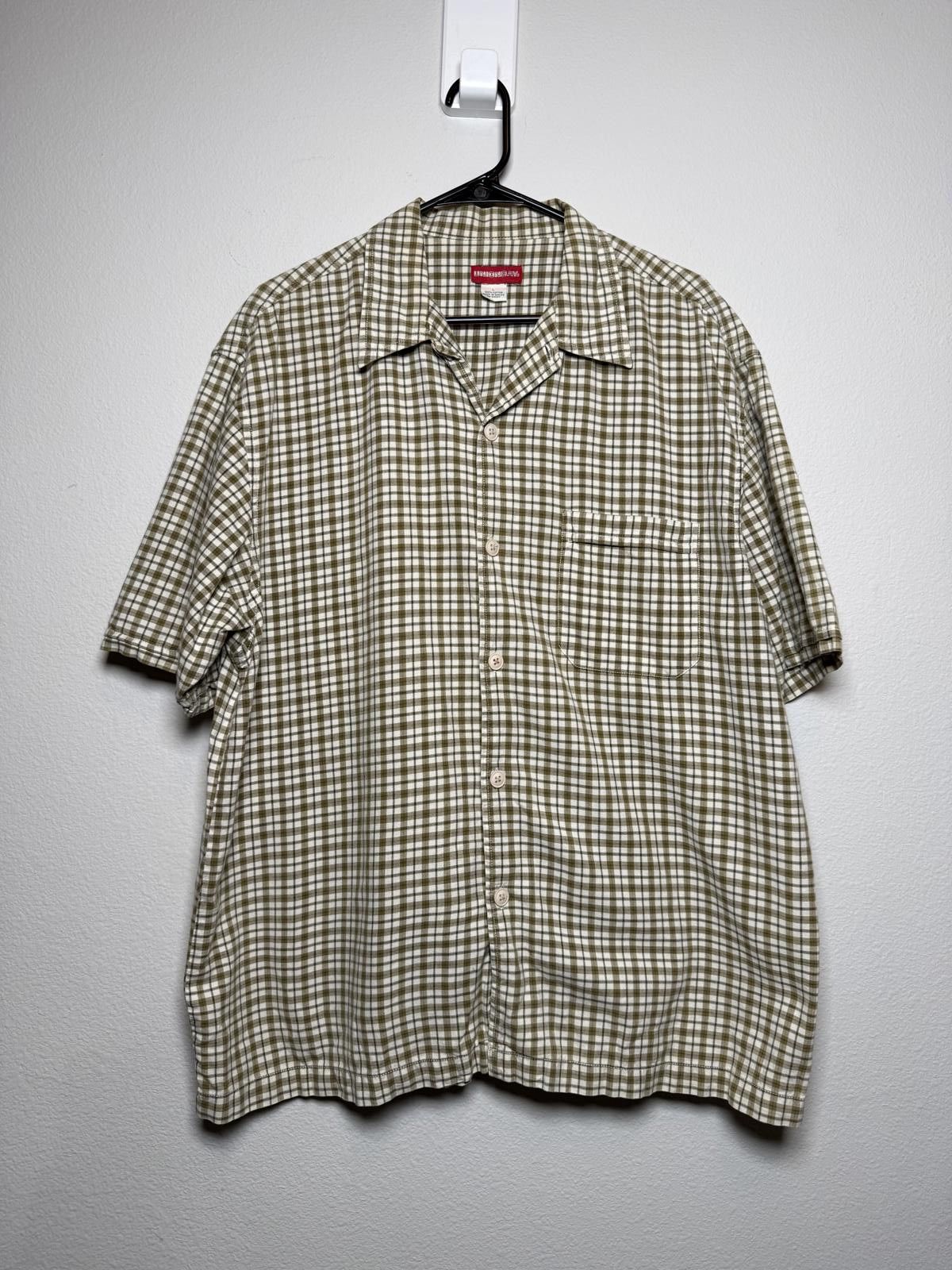 UNIONBAY Y2K Grunge Unionbay Men's Short Sleeve Button-Up Shirt Plaid Size US L / EU 52-54 / 3 - 2 Thumbnail