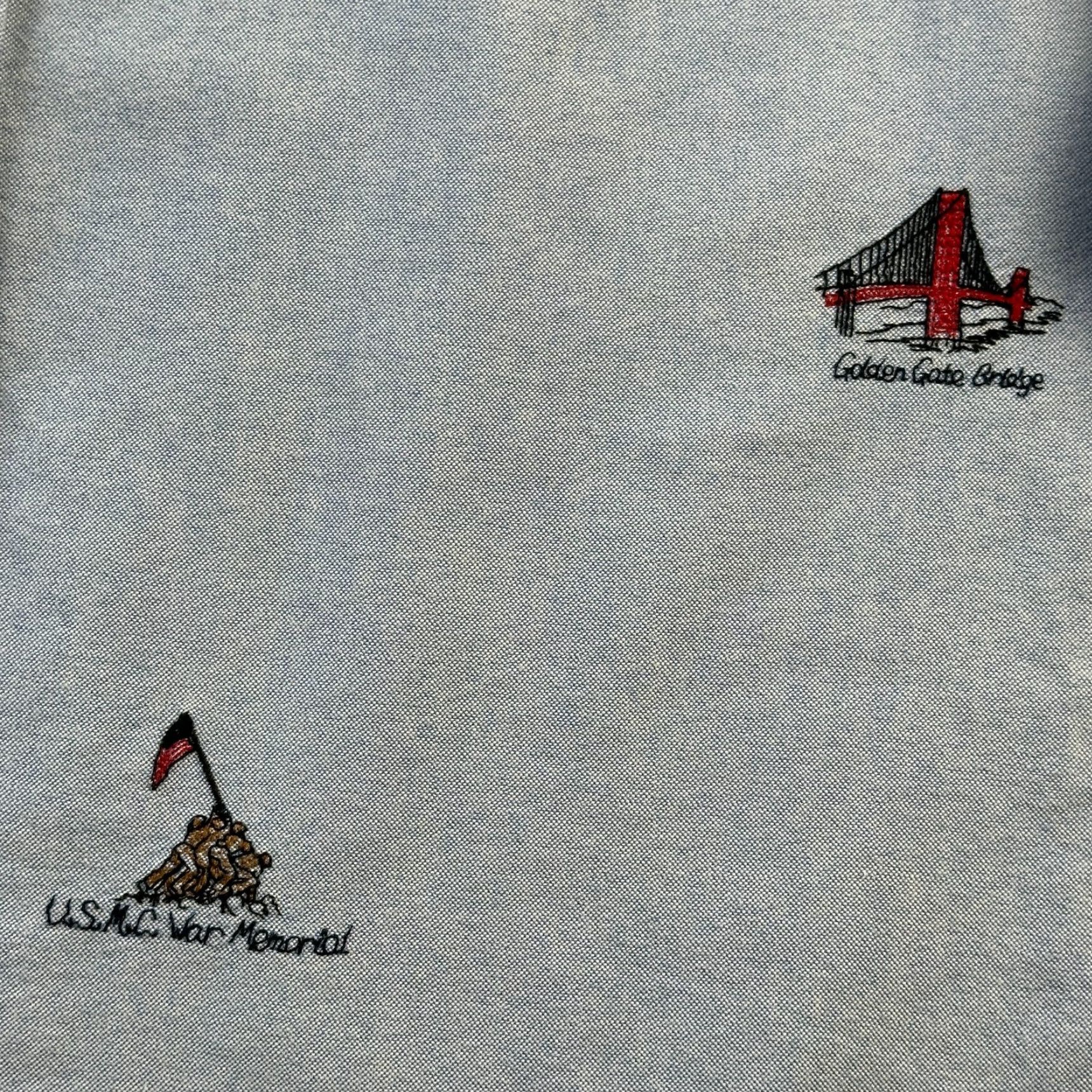 Polo Ralph Lauren Polo Ralph Lauren Shirt Mens Large Blue All Over Print Oxford USA Monuments Size US L / EU 52-54 / 3 - 4 Thumbnail