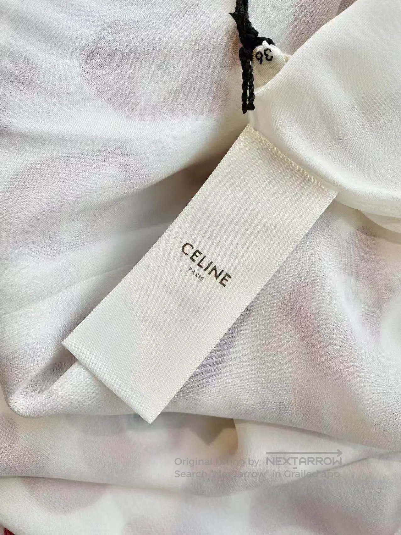 Celine Celine Full of eye pattern logo print dress| Size XXS / US 00 / IT 34 - 6 Thumbnail