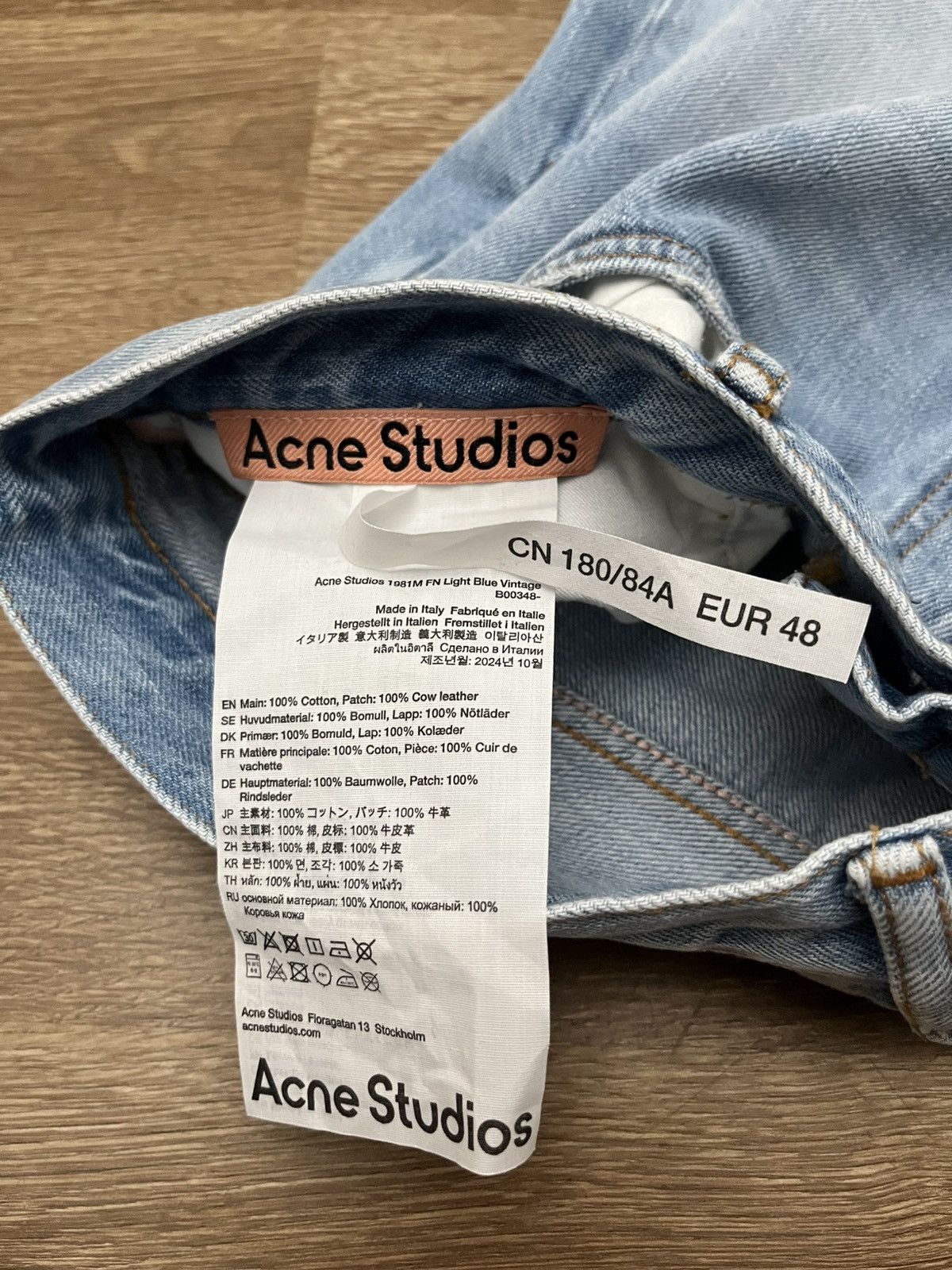 Acne Studios Aene Studios 1981M FN Light Blue Vintage Size US 32 / EU 48 - 7 Thumbnail