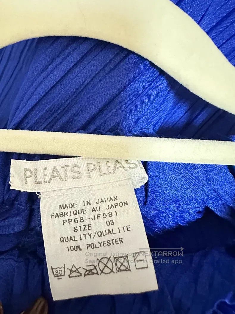 Issey Miyake Issey Miyake size:3 Blue Wide-leg Pants Size 31" - 3 Thumbnail