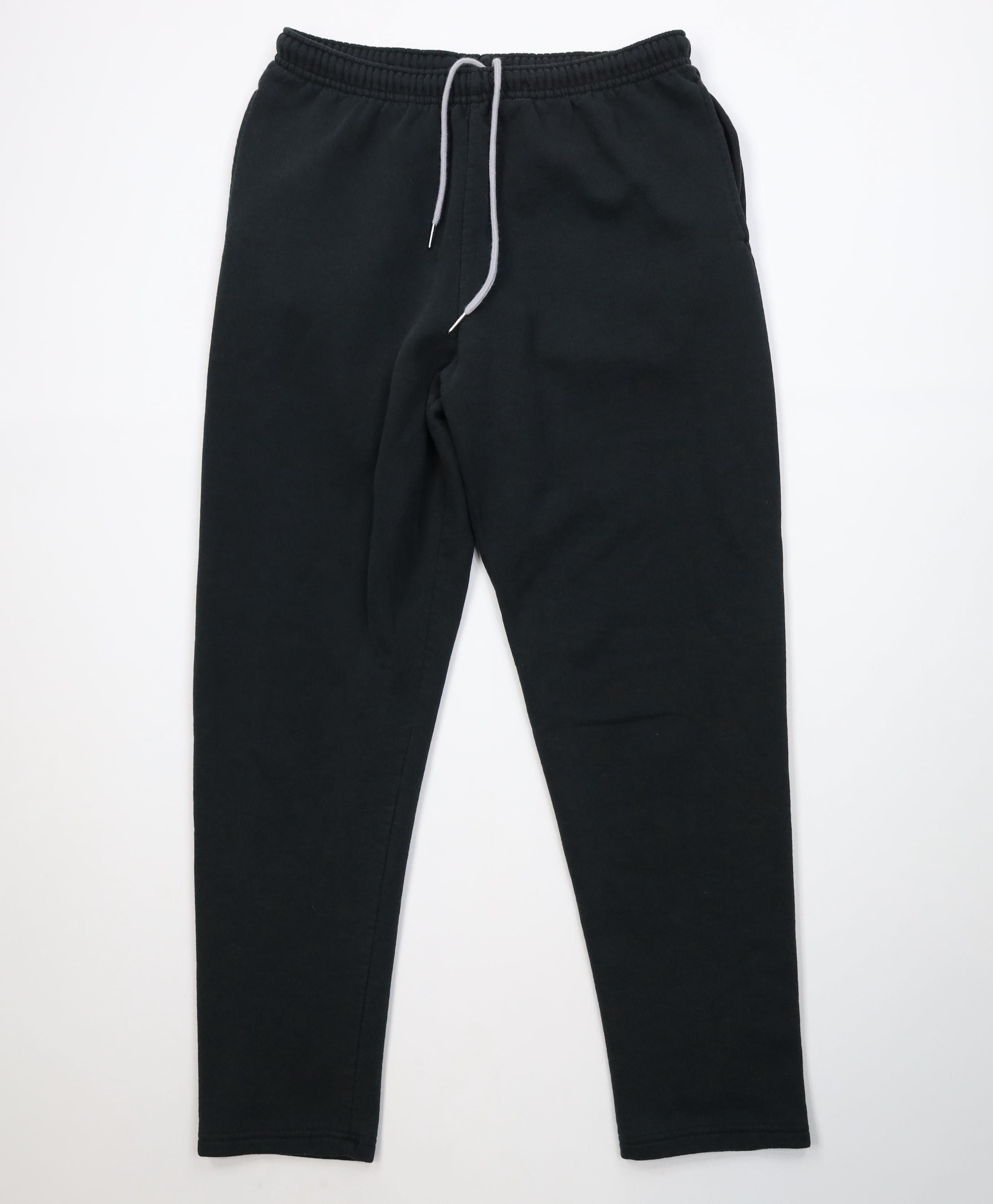 Vintage Vintage 90s Y2K Streetwear Tapered Leg Sweatpants Black Size US 34 / EU 50 - 1 Thumbnail