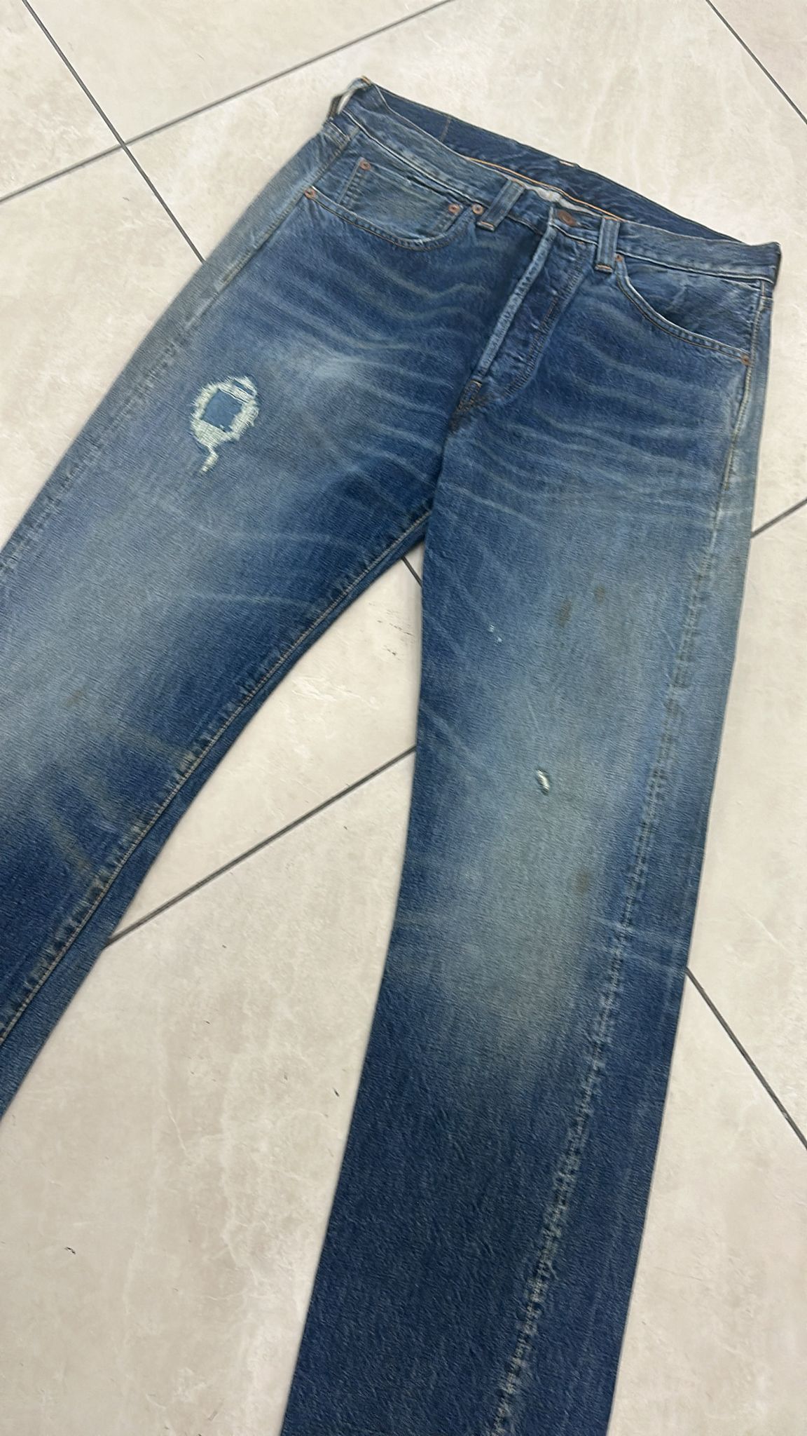 Levi's Vintage Clothing LVC Levi's Vintage Clothing 1947 501XX BigE Selvedge Jeans Size US 32 / EU 48 - 7 Thumbnail