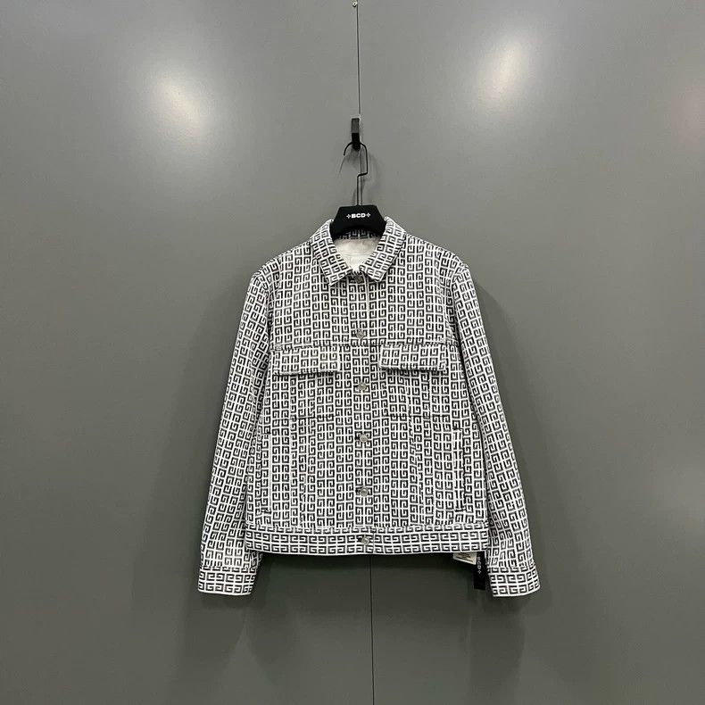 Givenchy Jacquard effect logo denim jacket