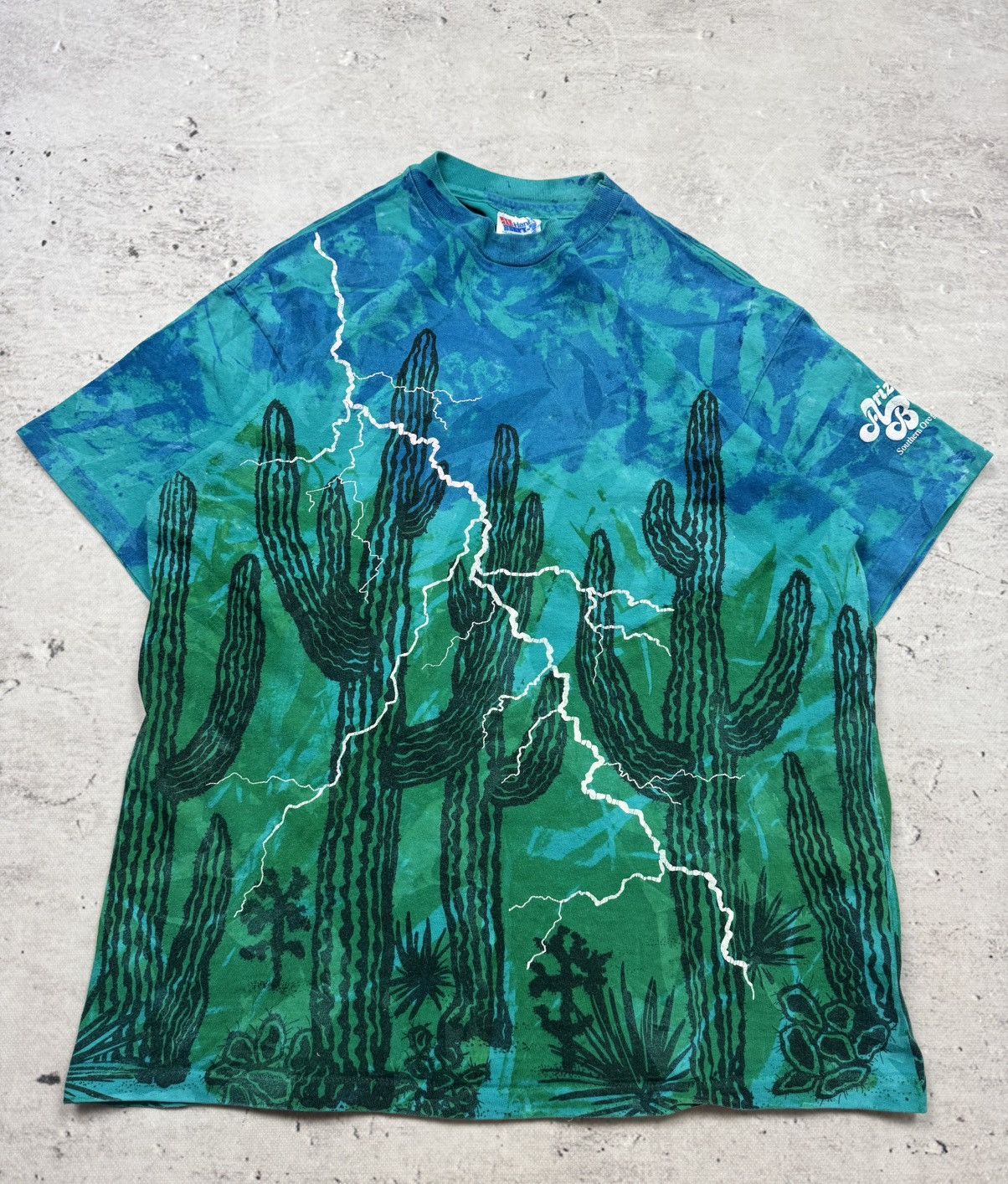 Hanes × Vintage Hanes Beefy Tee Arizona Beach single stitch 1993 full print Size US L / EU 52-54 / 3 - 3 Thumbnail