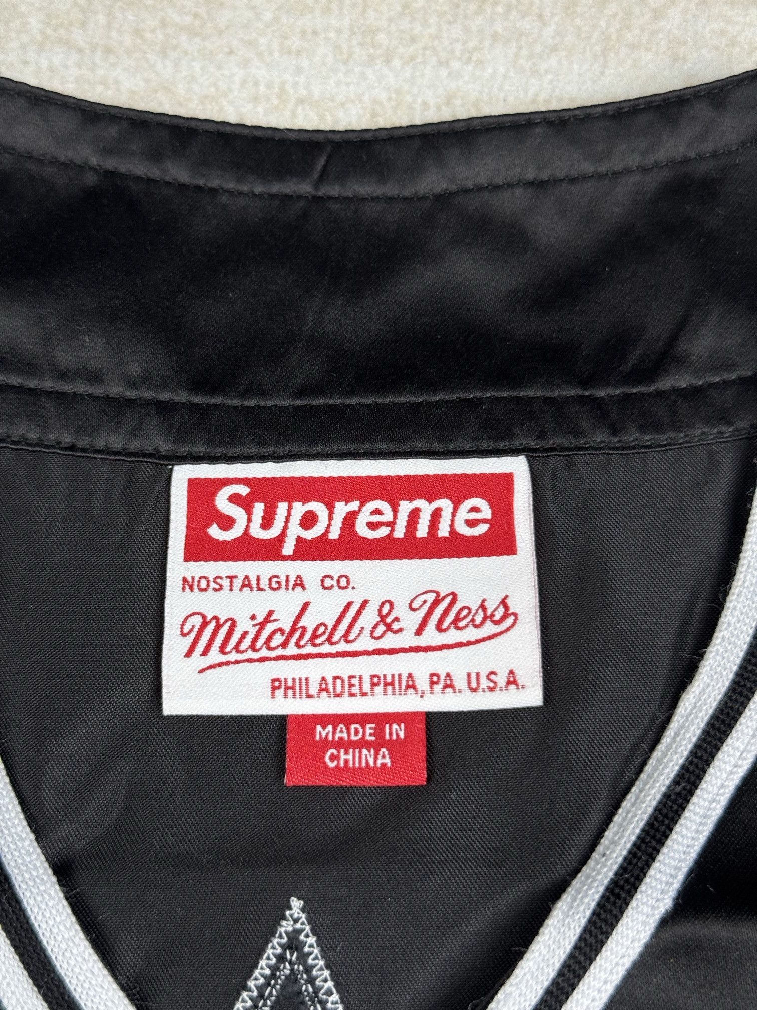 Mitchell & Ness × Supreme Satin baseball jersey Size US L / EU 52-54 / 3 - 2 Thumbnail