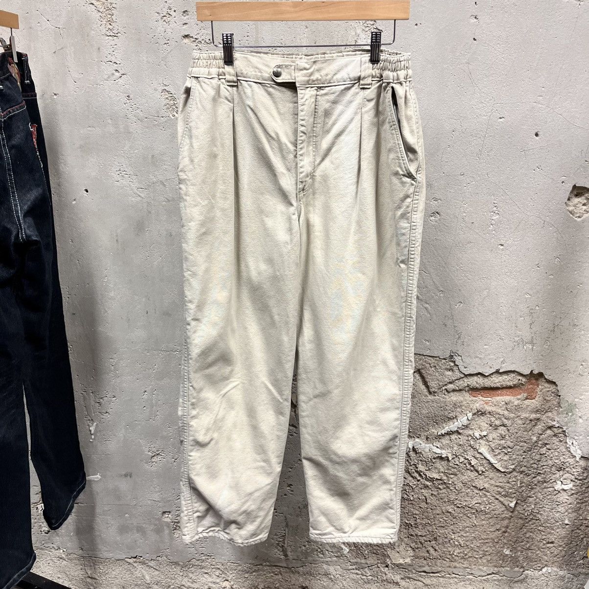 L.L. Bean × Vintage Vintage L.L. Bean Khaki Pleated Insulated Lined Pants 34x29 Size US 34 / EU 50 - 1 Thumbnail