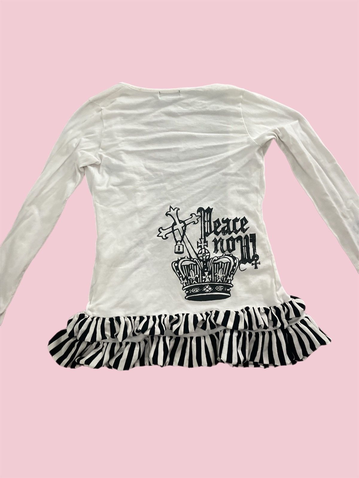 If Six Was Nine Black and White Peace Now Cross Gothic Cardigan 