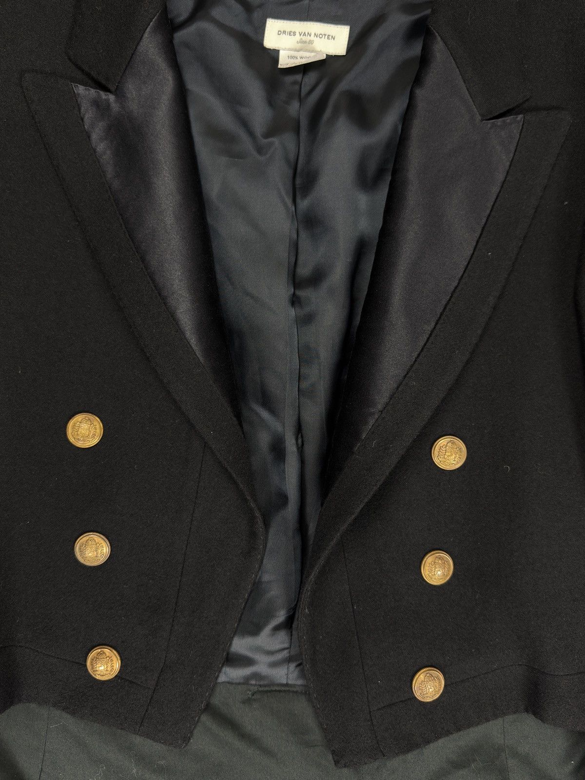 Dries Van Noten Dries Van Noten - Black Tailcoat Size 50S - 2 Thumbnail