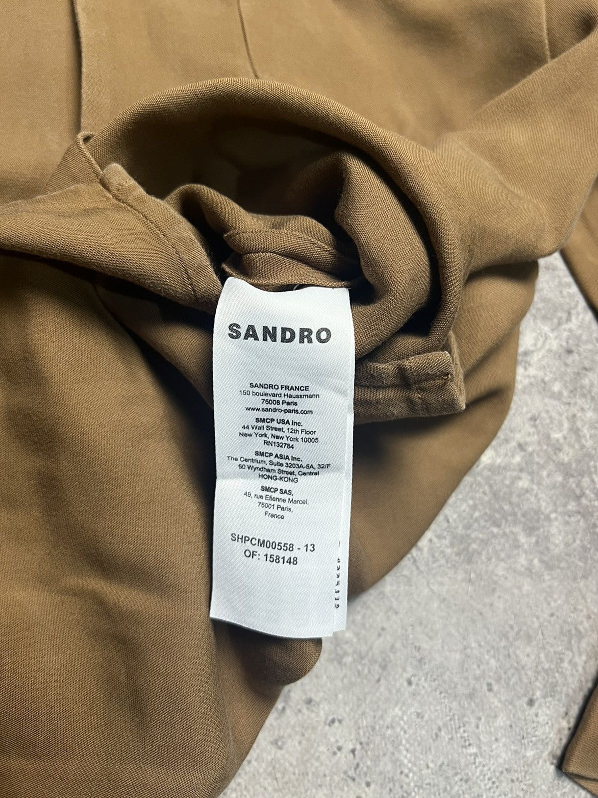 Sandro Sandro Stefano Shirt Camel Size US S / EU 44-46 / 1 - 10 Thumbnail