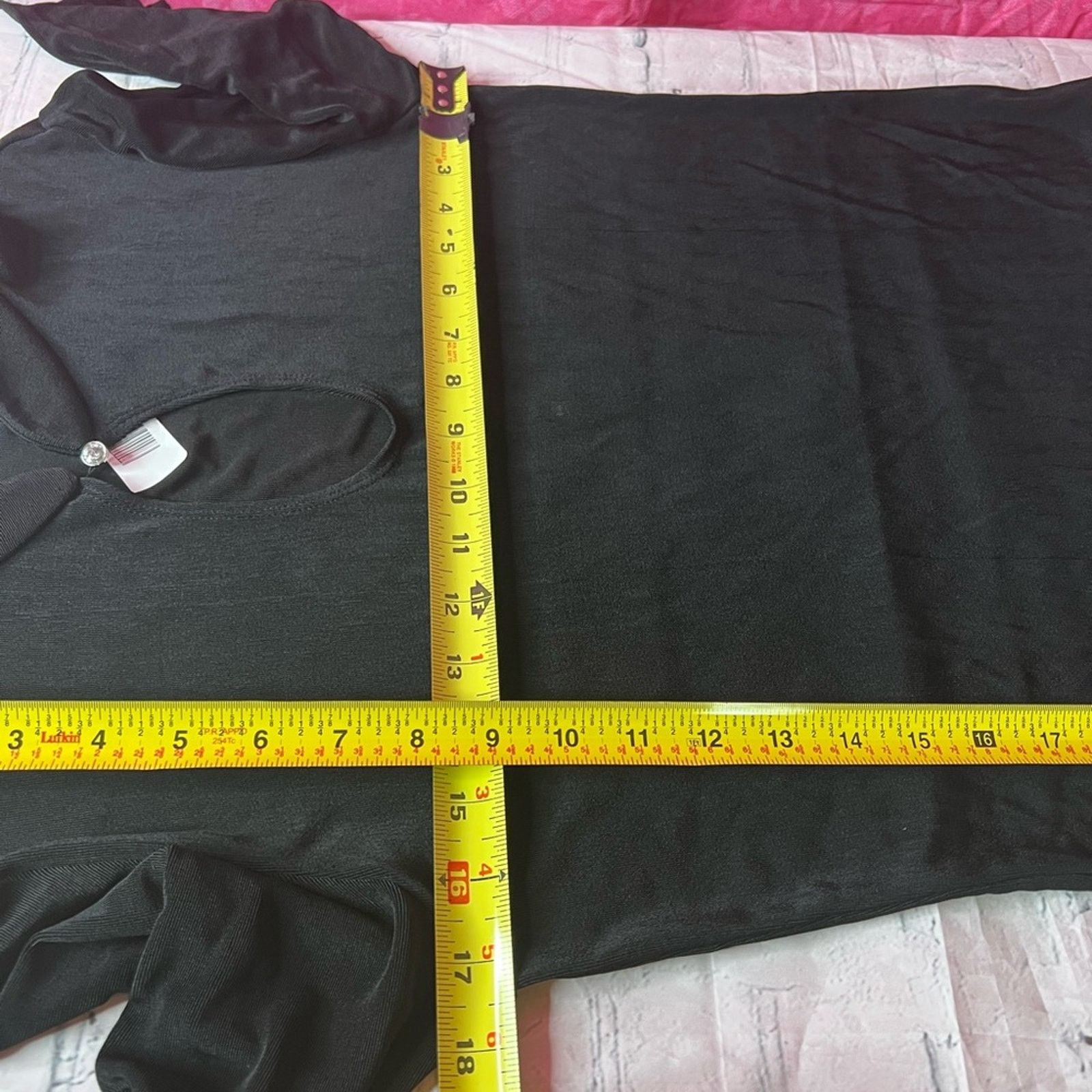 Chicos Chico's Travelers Shirt Top Blouse Slinky Knit Black Size M / US 6-8 / IT 42-44 - 6 Thumbnail