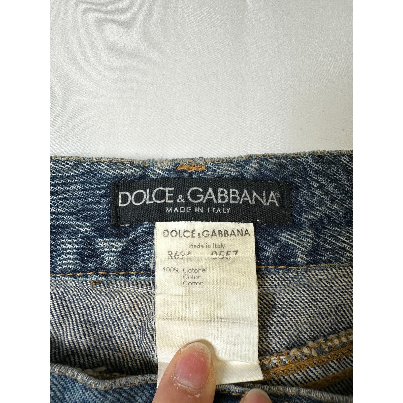Dolce & Gabbana S/S 2001 Dolce & Gabbana safety pin punk jeans with broches Size 27" / US 4 / IT 40 - 21 Thumbnail