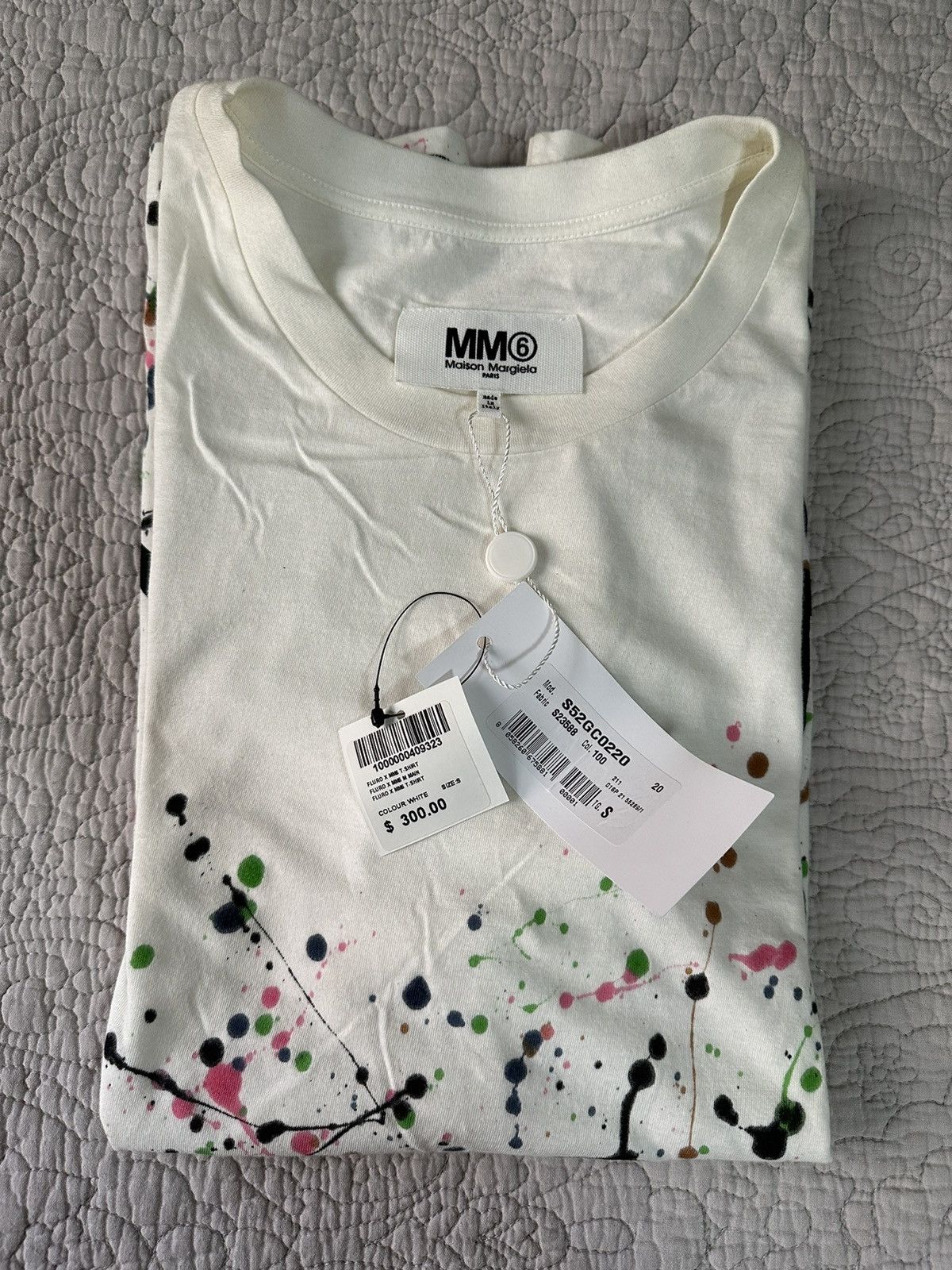 Maison Margiela MM6 Margiela Paint Splatter Tee | Grailed