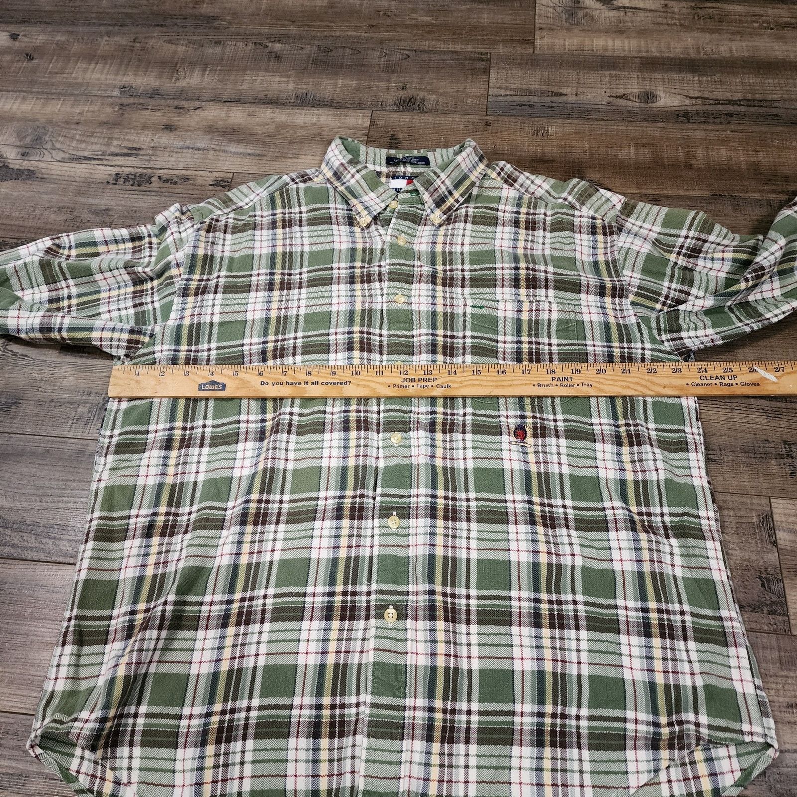 Tommy Hilfiger Tommy Hilfiger Long Sleeve green XL Mens shirt 2457 Size US XL / EU 56 / 4 - 4 Thumbnail