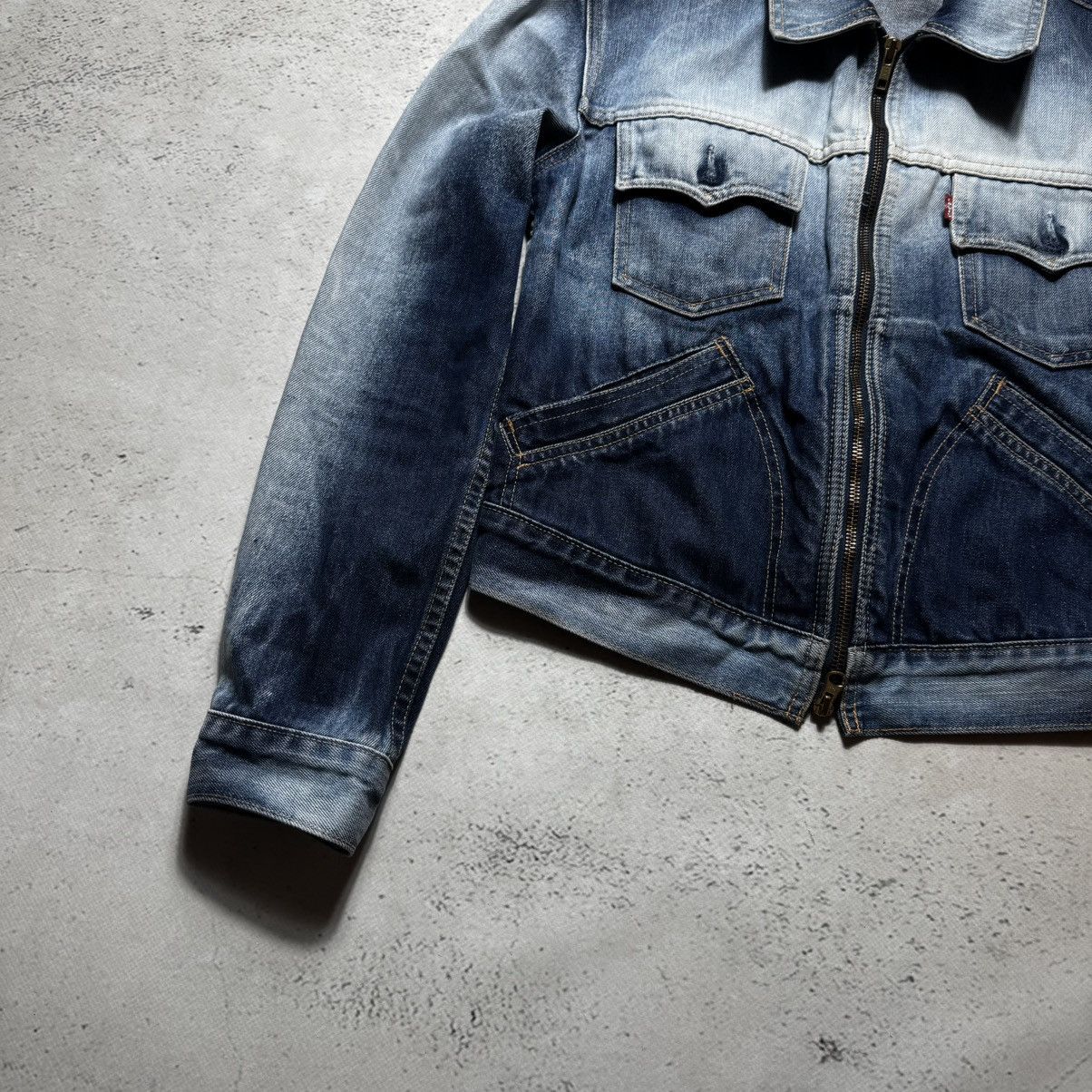 Levi's avant garde y2k gradient levis denim jacket rick owens style Size L / US 10 / IT 46 - 3 Thumbnail