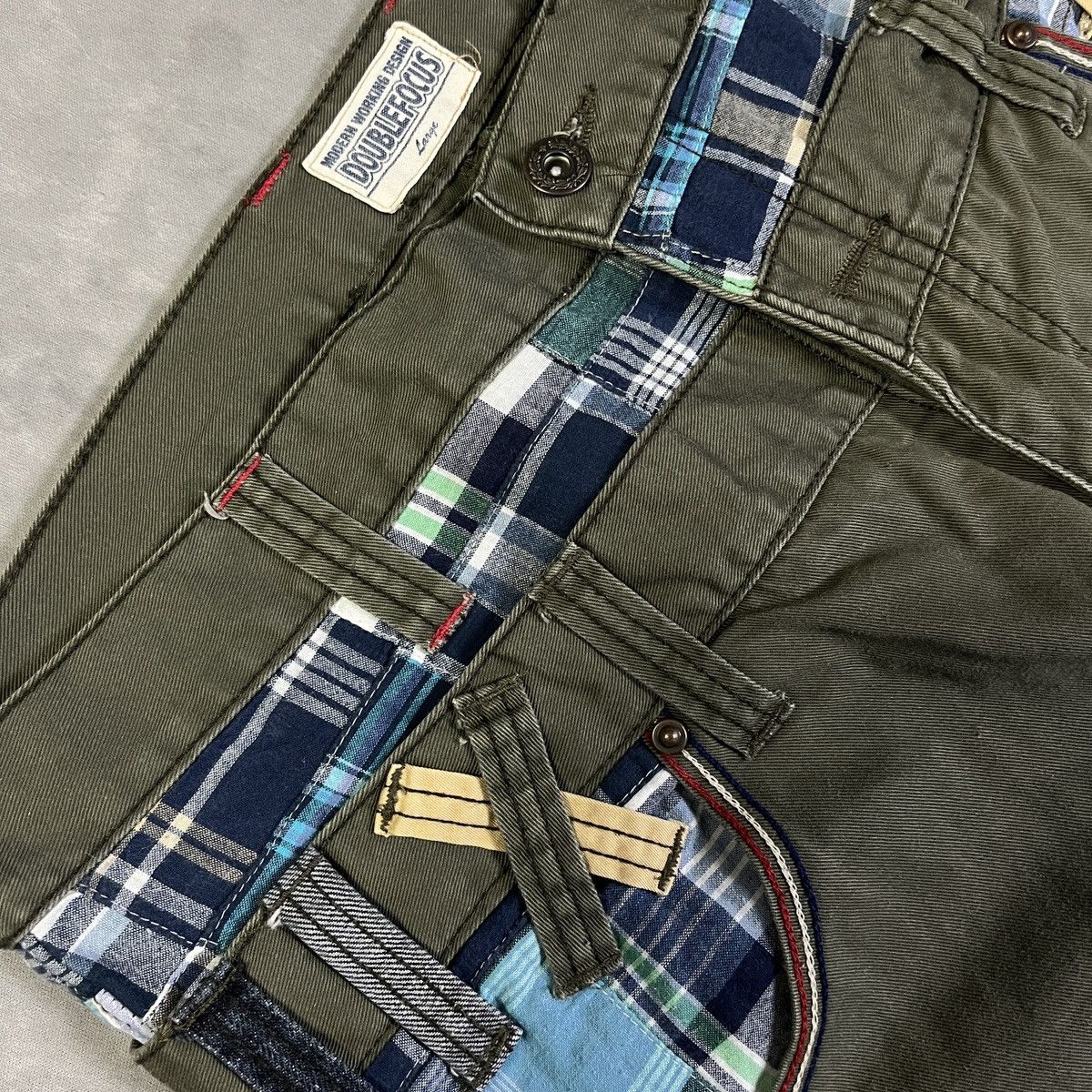 PPFM 2000s Doublefocus - Double Waist Japan Patchwork Shorts y2k Size US 30 / EU 46 - 3 Thumbnail