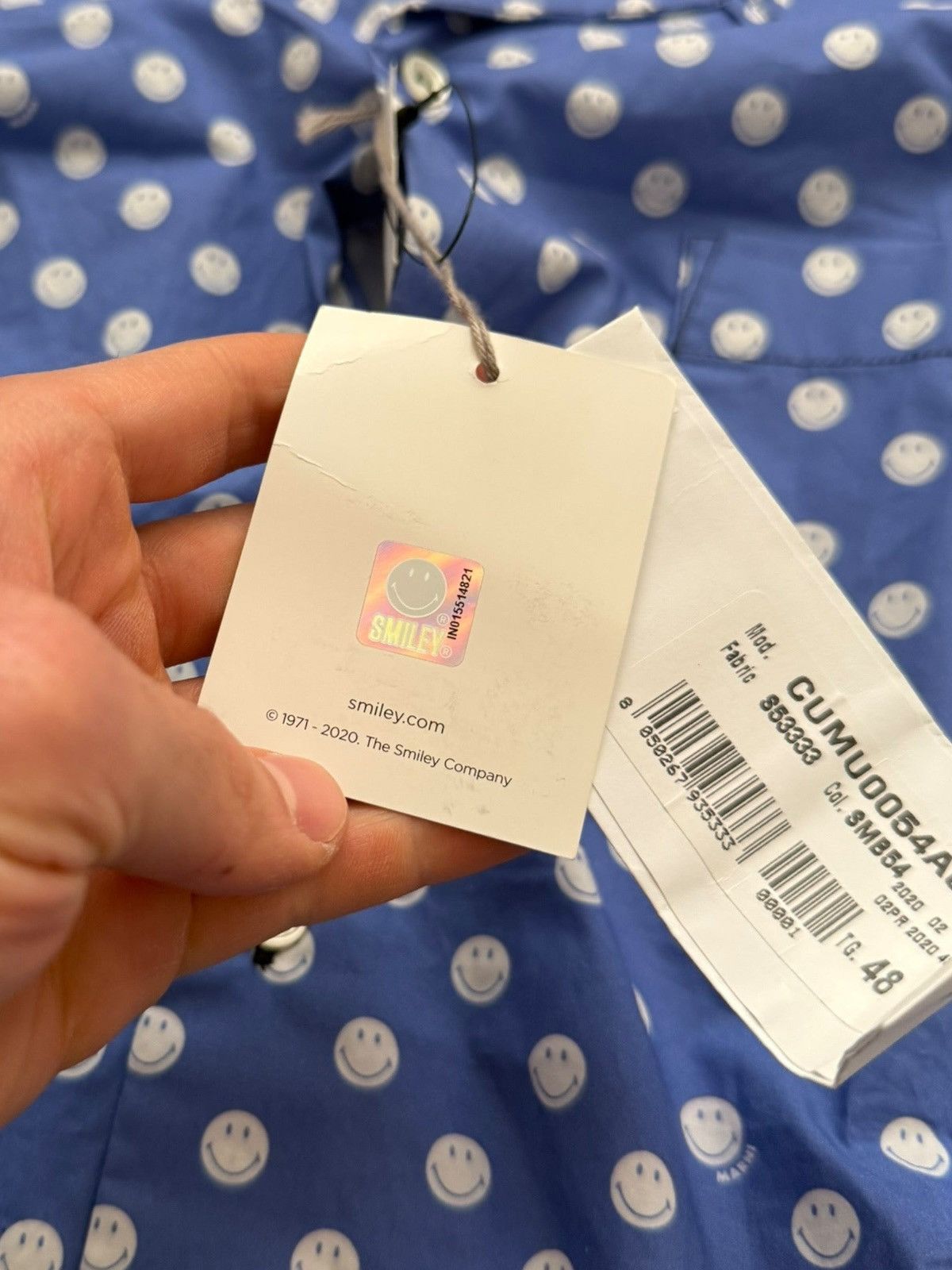 Marni Smiley Light Summer Shirt Size US M / EU 48-50 / 2 - 14 Thumbnail
