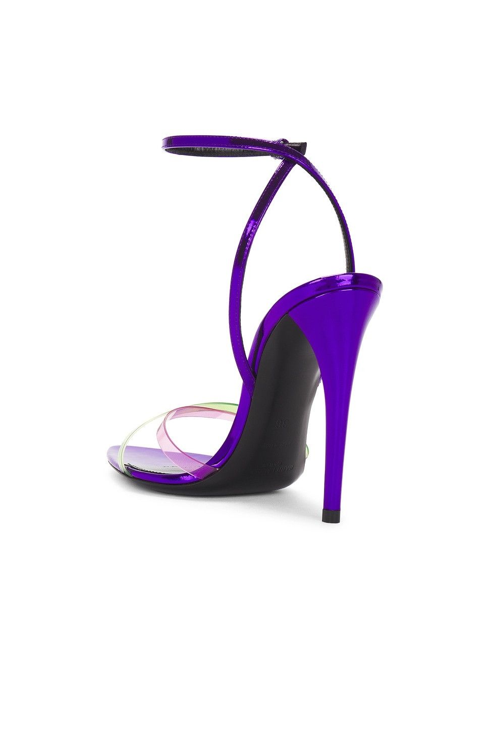 Saint Laurent Paris oc11z1125 Fever 110 Sandals in Purple Size US 5.5 / IT 35.5 - 3 Thumbnail