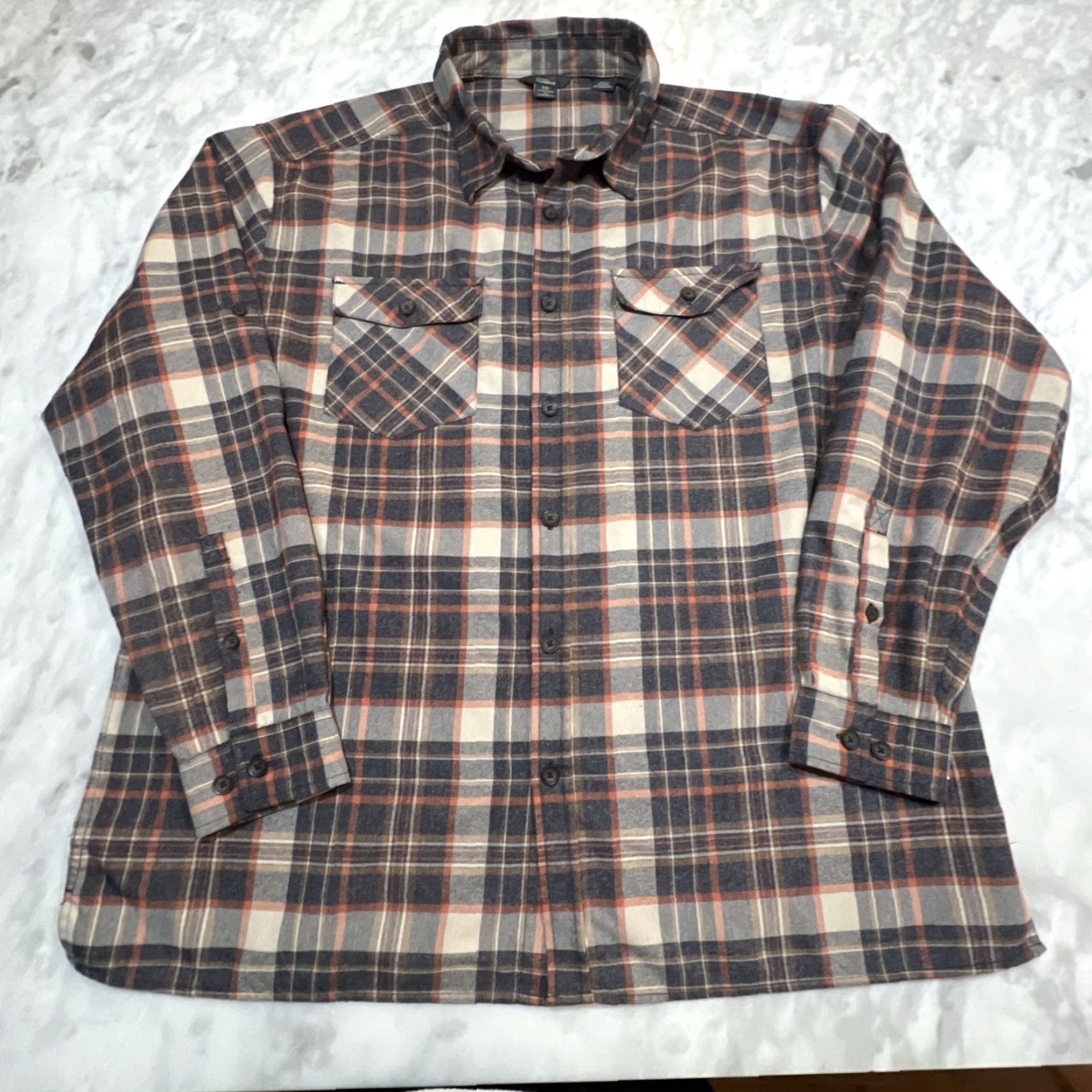 Royal Robbins VINTAGE Royal Robbins Men’s Button-Up Shirt 2XL Flannel Plaid Casual Long Sleeve Cotton Blend Outdoors Size US XXL / EU 58 / 5 - 2 Thumbnail