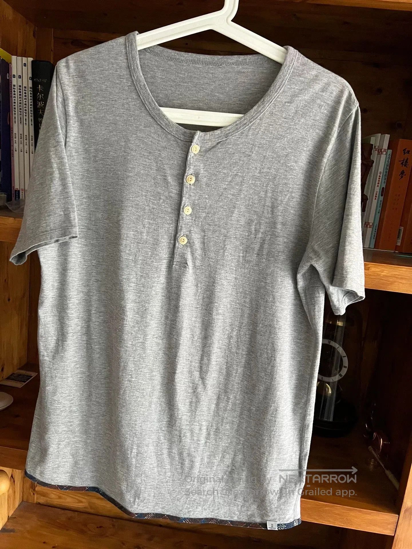 Visvim gray vintage henley short sleeve t. Size US M / EU 48-50 / 2 - 3 Thumbnail