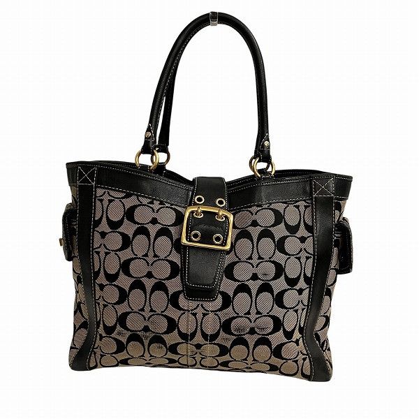 Coach Coach Signature Large Boxy Handbag 5624 Leather Tote Bag 5624 in Brown, Women's