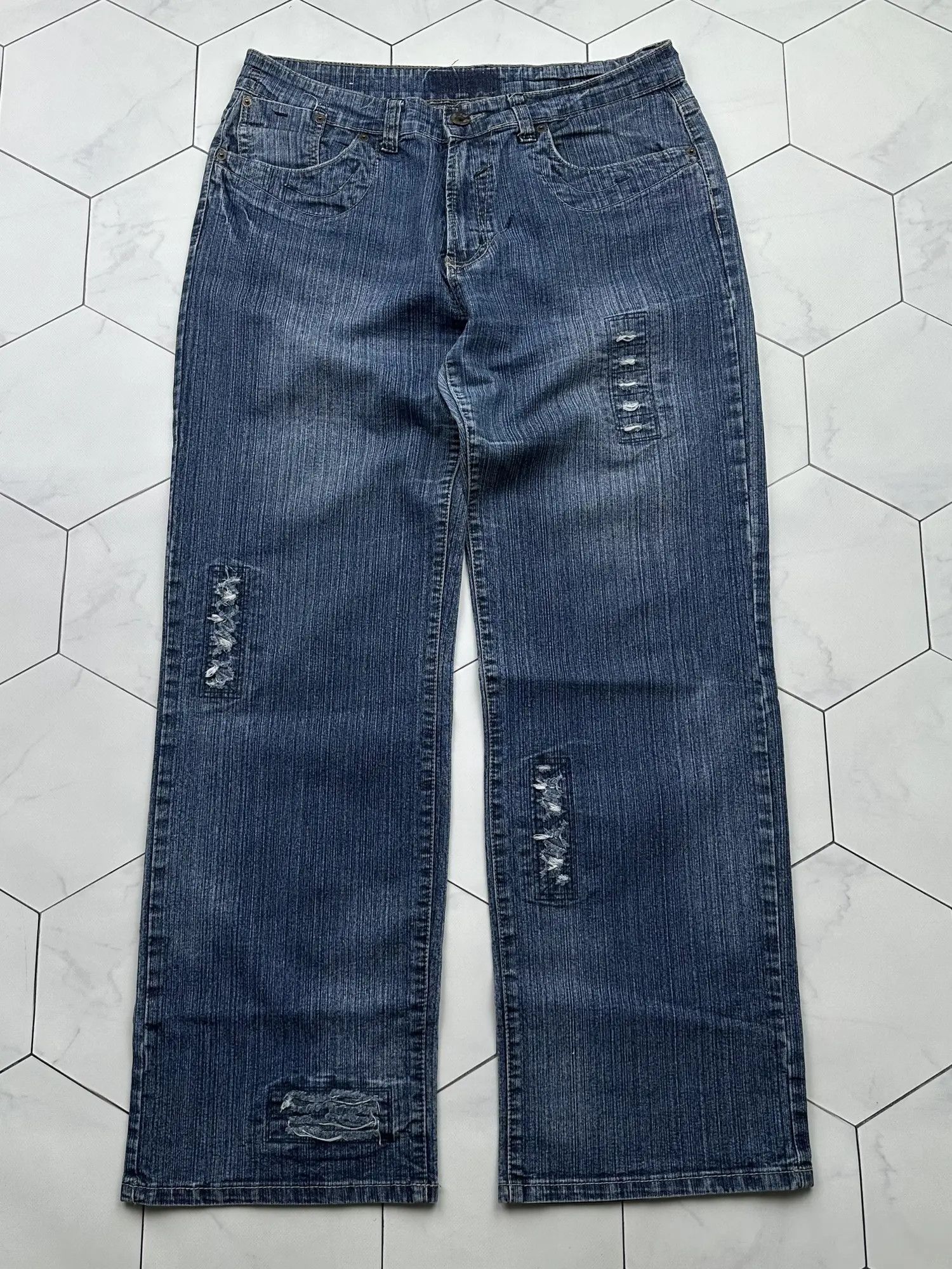 Japanese Brand Vintage Wide Jeans (B472)E2 Size US 32 / EU 48 - 1 Thumbnail