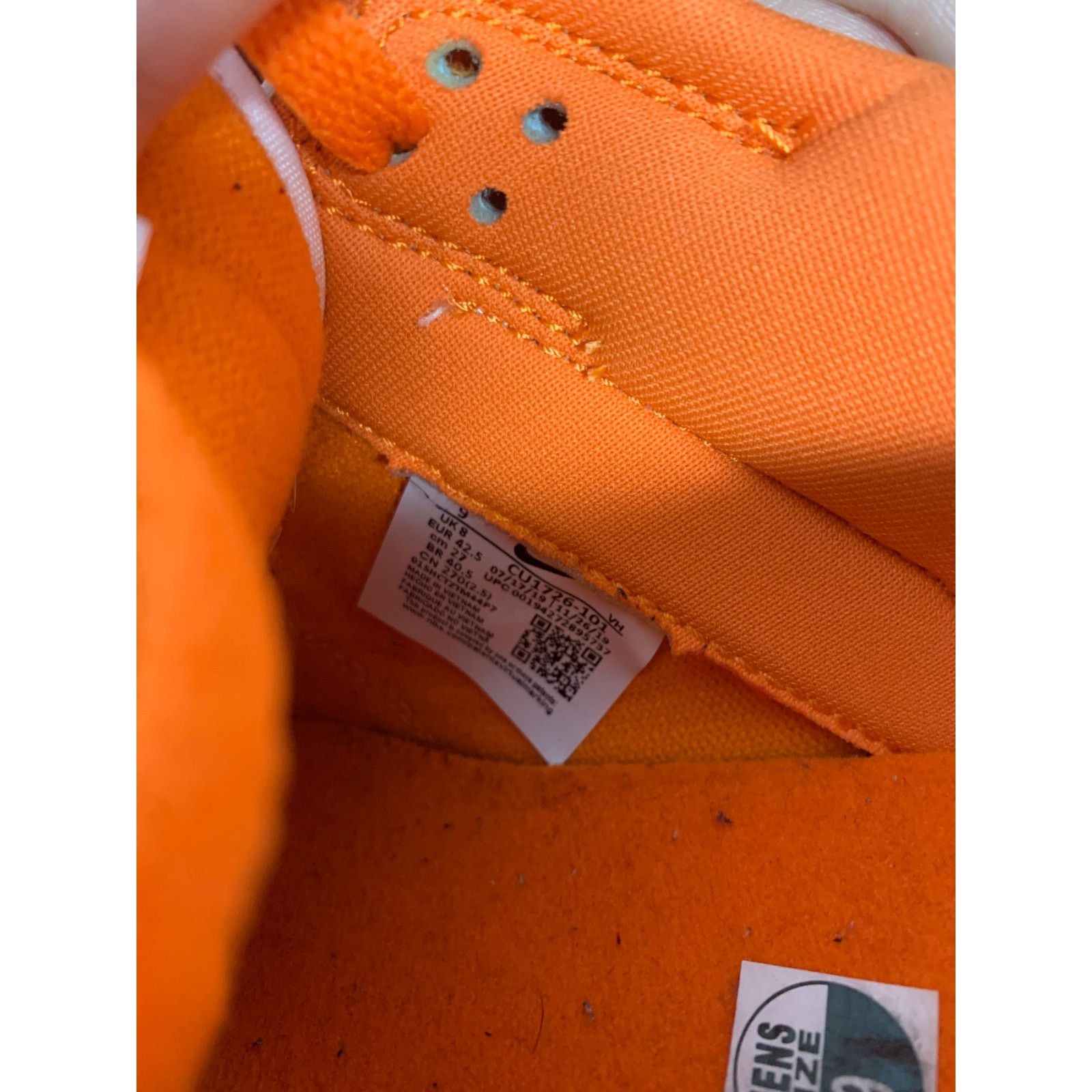 Nike Nike Dunk Low Orange White SP Syracuse Size 9 Used SHIPS NOW Size US 9 / EU 42 - 7 Thumbnail