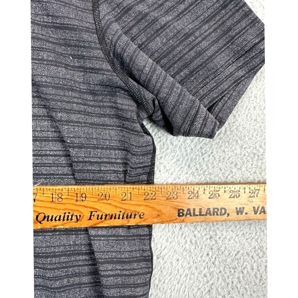 Lululemon Lululemon Golf Polo Shirt Mens XL Dark Grey Striped Athletic Short Sleeve Polo Shirt Polo Short Sleeve Sports Outdoor Logo Casual Size US XL / EU 56 / 4 - 6 Thumbnail